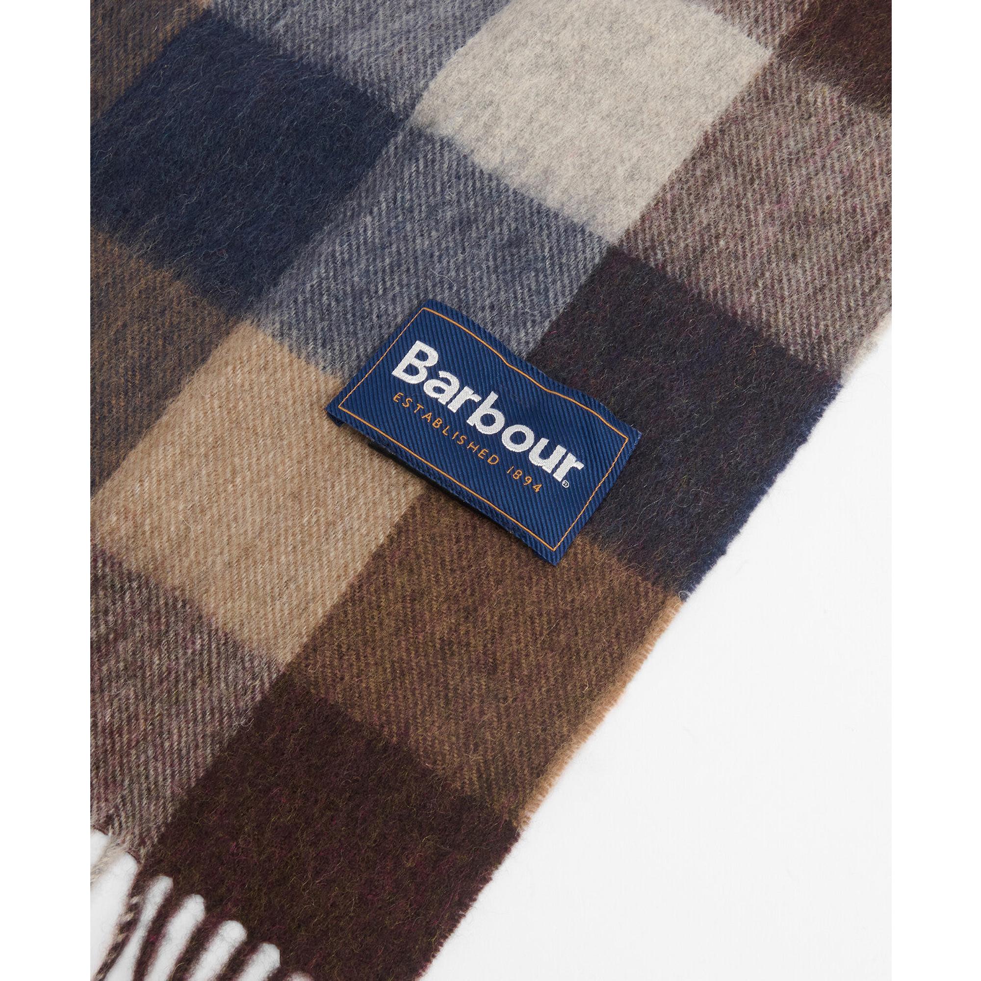 Product image 5 of 7 of Barbour Large Tattersall Scarf - Midnight Oak
