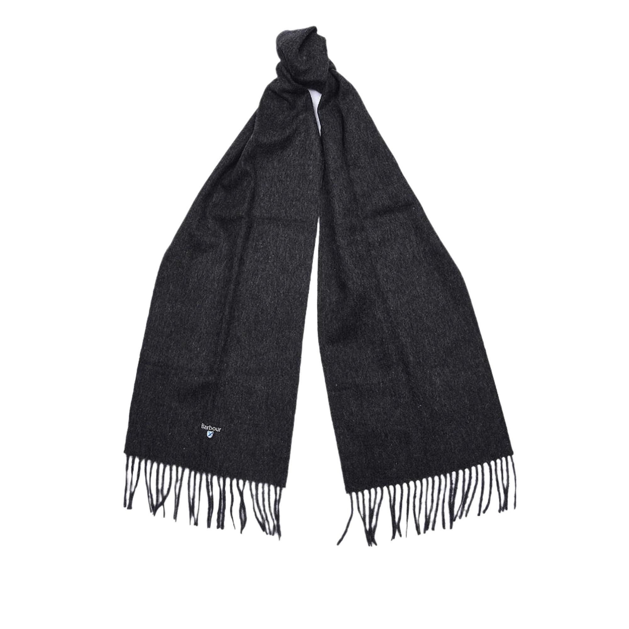 Product image 1 of 4 of Barbour Plain Lambswool Scarf - Charcoal/Grey