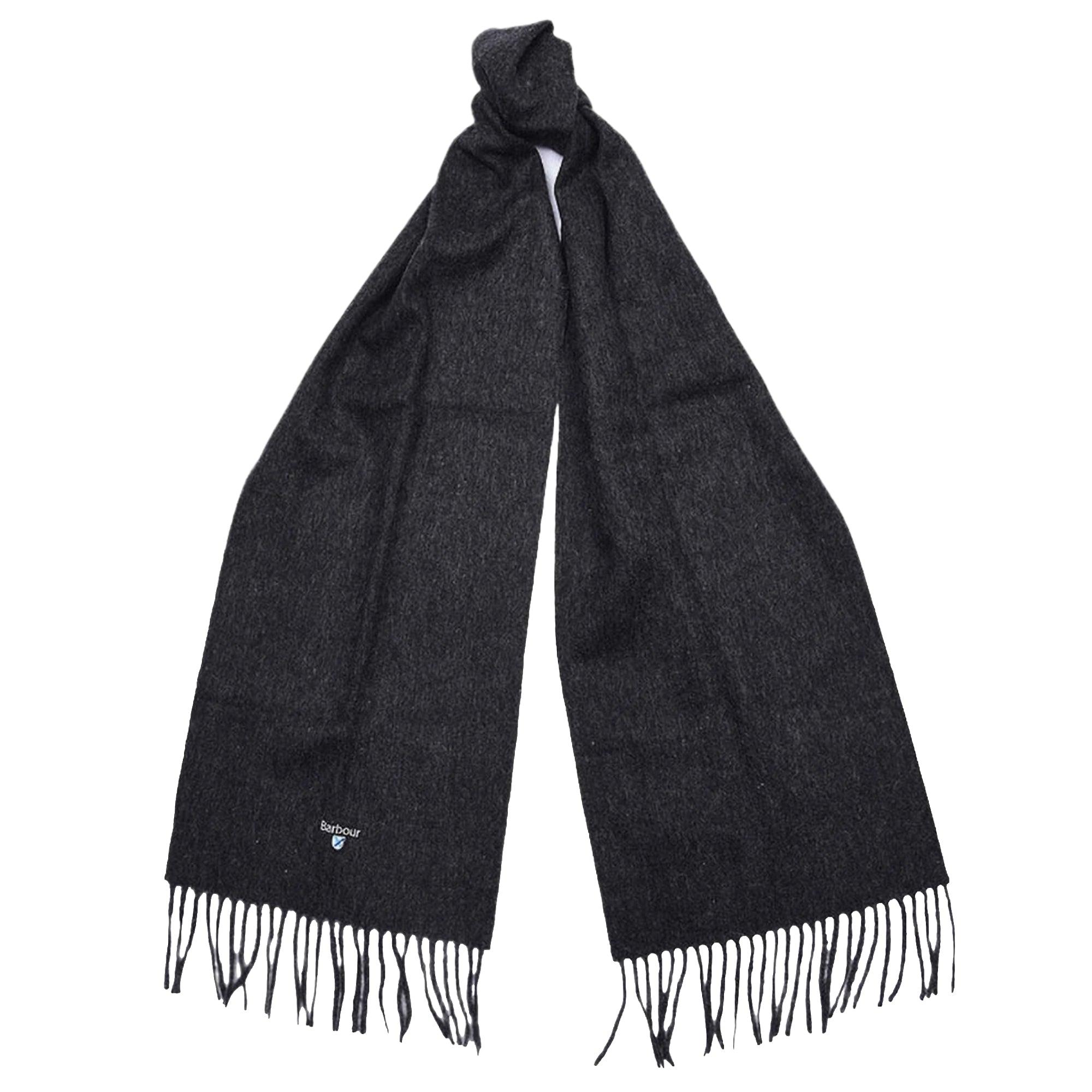 Product image 1 of 4 of Barbour Plain Lambswool Scarf - Charcoal/Grey