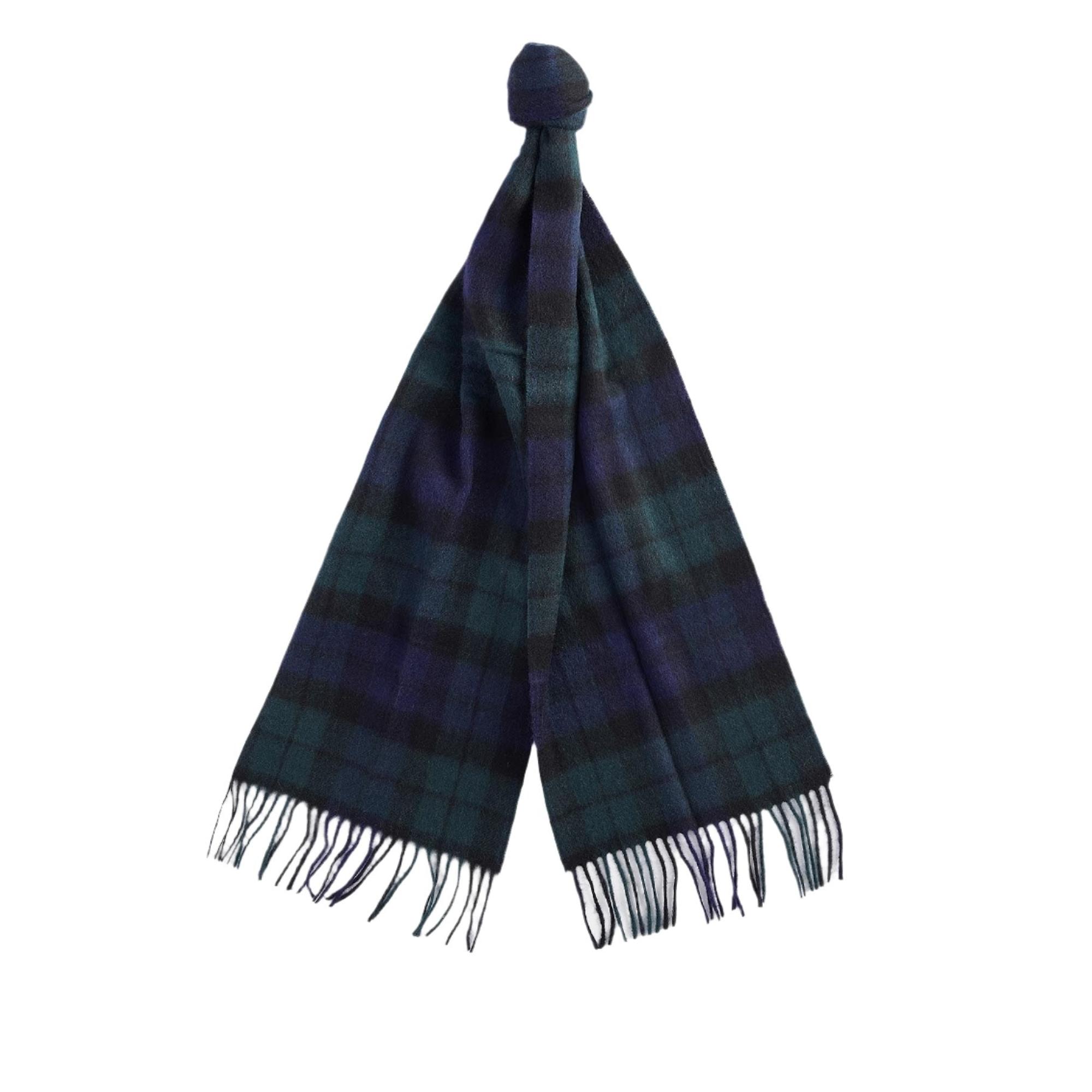 Product image 1 of 5 of Barbour New Check Tartan Scarf - Lambswool & Cashmere Mix - Black Watch