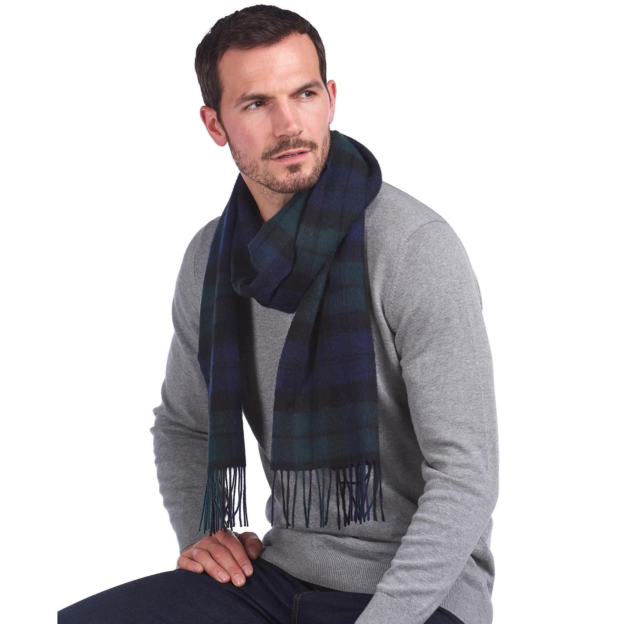 Product image 2 of 5 of Barbour New Check Tartan Scarf - Lambswool & Cashmere Mix - Black Watch