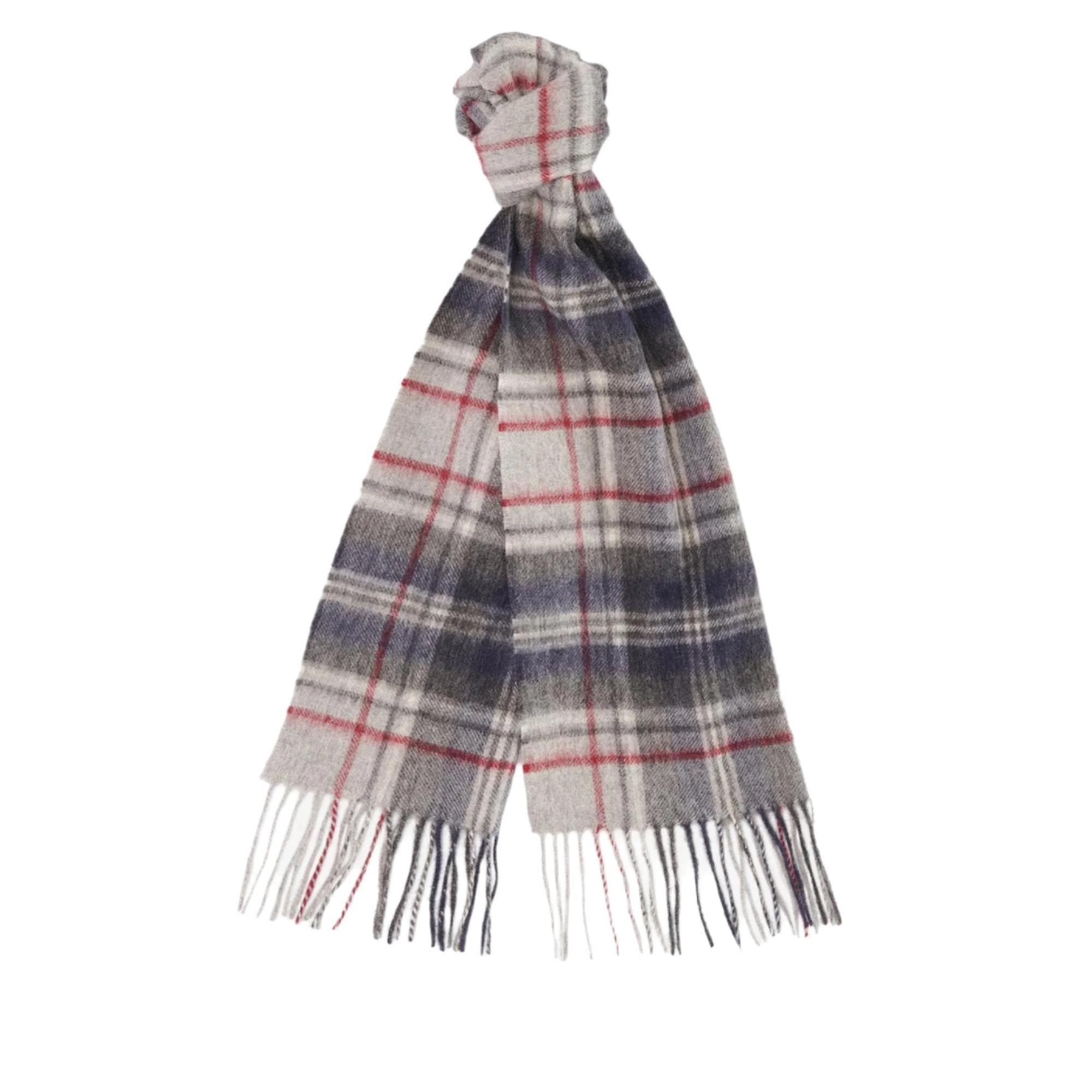 Product image 1 of 5 of Barbour New Check Tartan Scarf - Lambswool & Cashmere Mix - Blue Granite