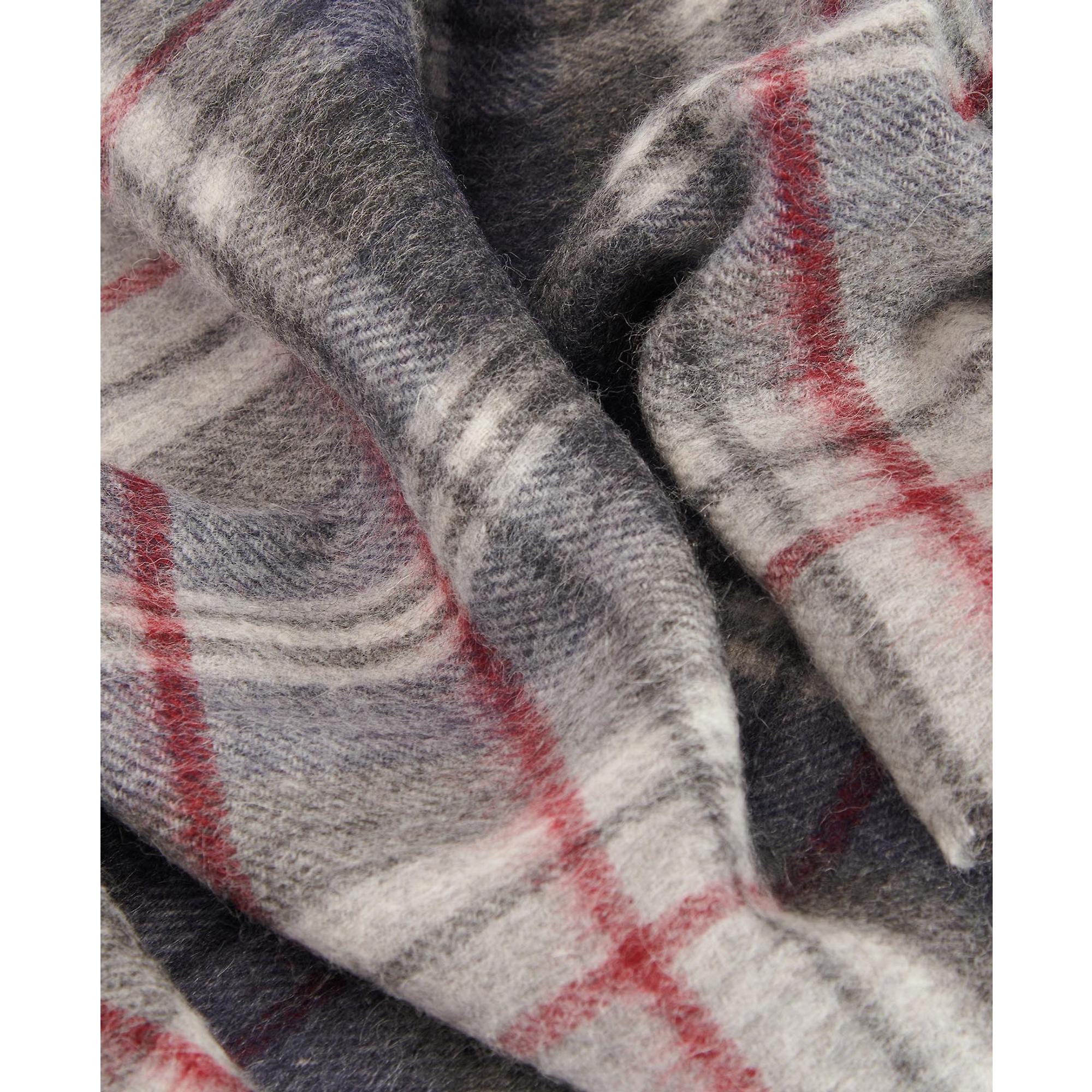 Product image 4 of 5 of Barbour New Check Tartan Scarf - Lambswool & Cashmere Mix - Blue Granite