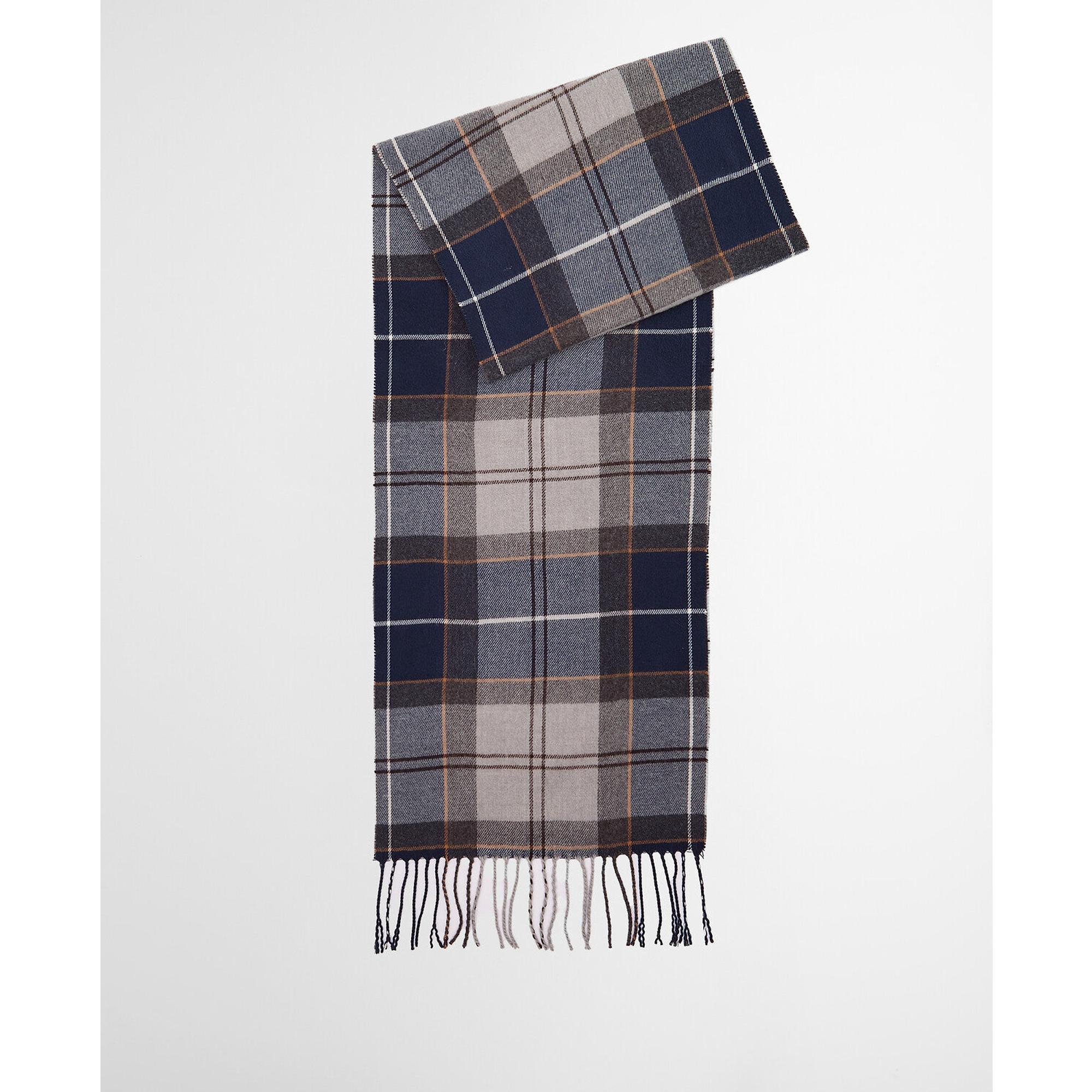 Product image 3 of 7 of Barbour Galingale Tartan Scarf - Grey Midnight Tartan