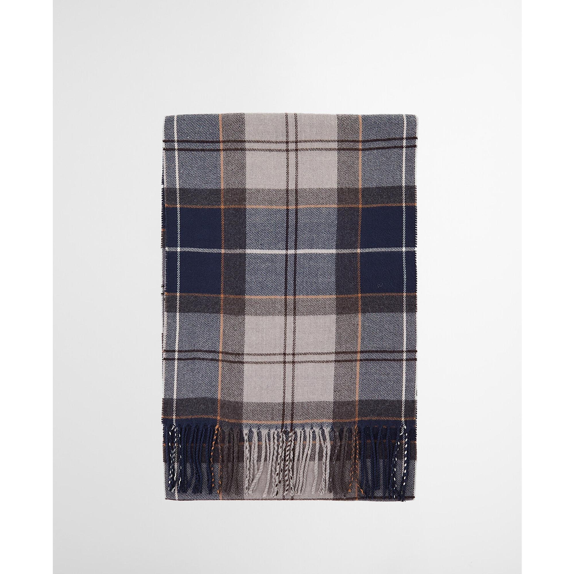 Product image 4 of 7 of Barbour Galingale Tartan Scarf - Grey Midnight Tartan