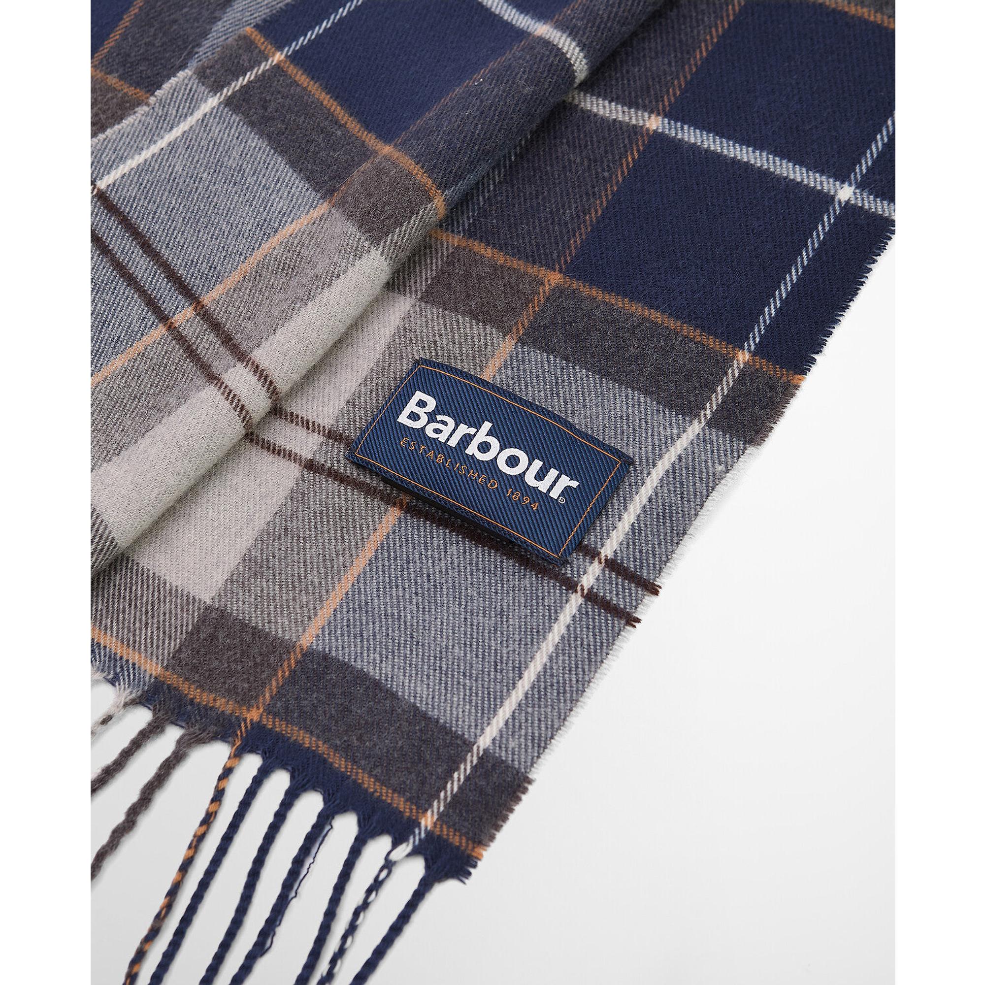 Product image 5 of 7 of Barbour Galingale Tartan Scarf - Grey Midnight Tartan