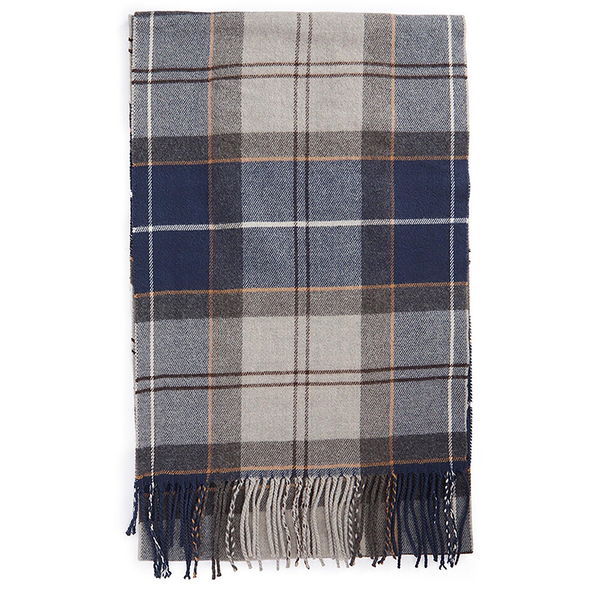 Product image 1 of 7 of Barbour Galingale Tartan Scarf - Grey Midnight Tartan