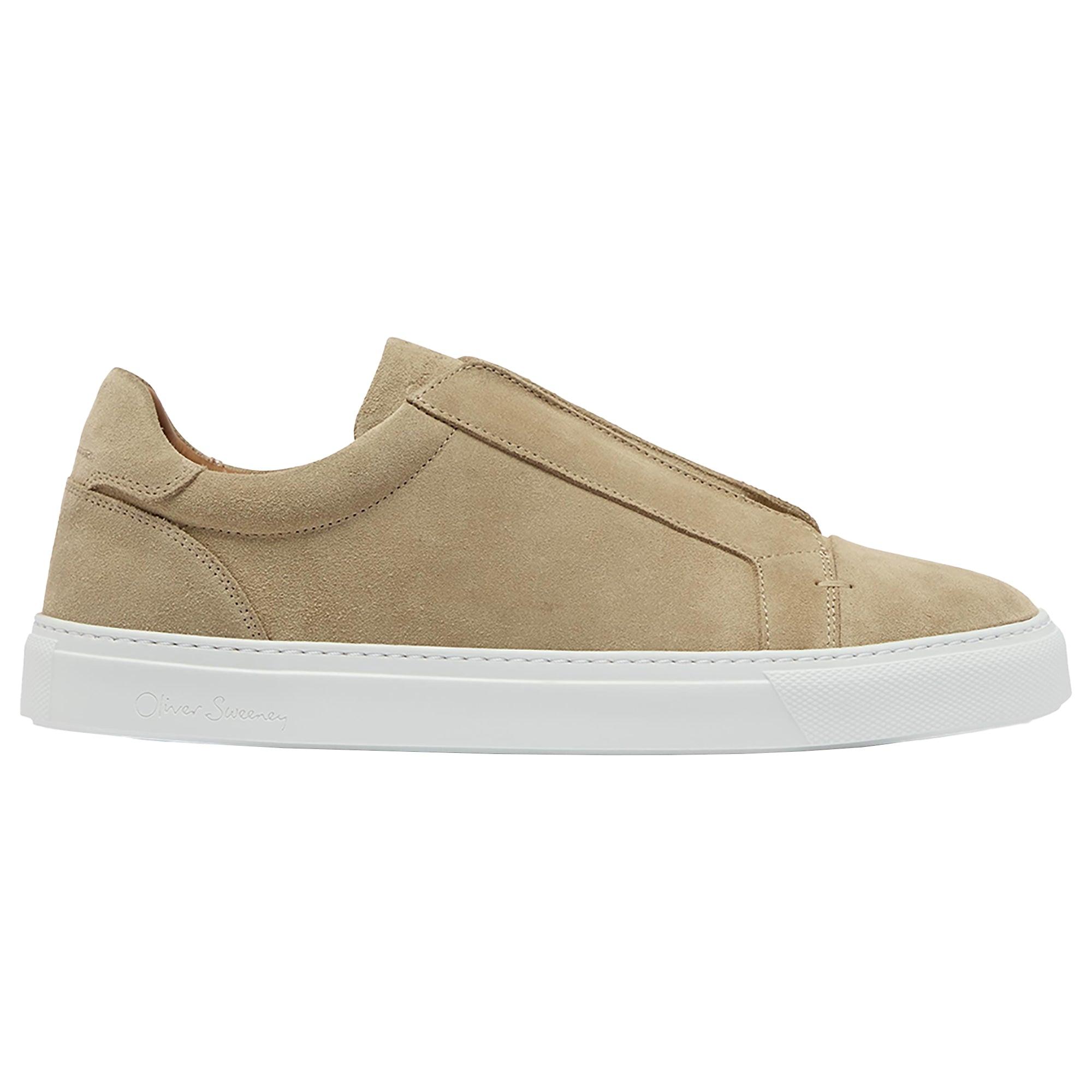 Product image 1 of 5 of Oliver Sweeney Men's Valezim Perforated Calf Suede Slip-on Trainers - Sand