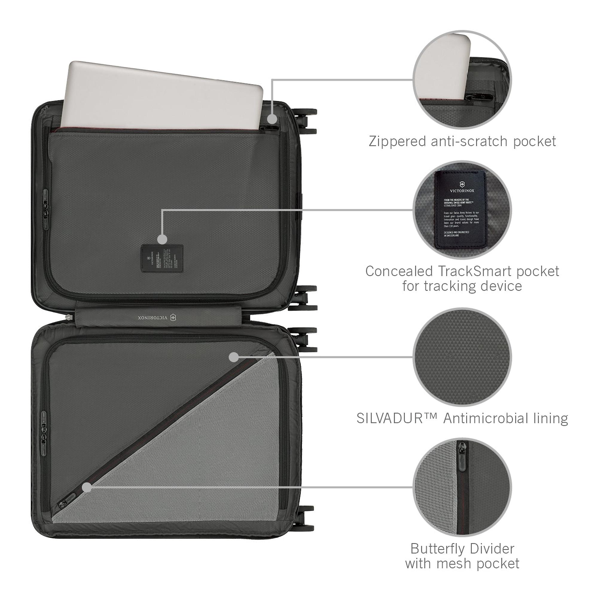 Product image 5 of 16 of Victorinox Airox Advanced Global Carry-On Hardside Cabin Case - Black