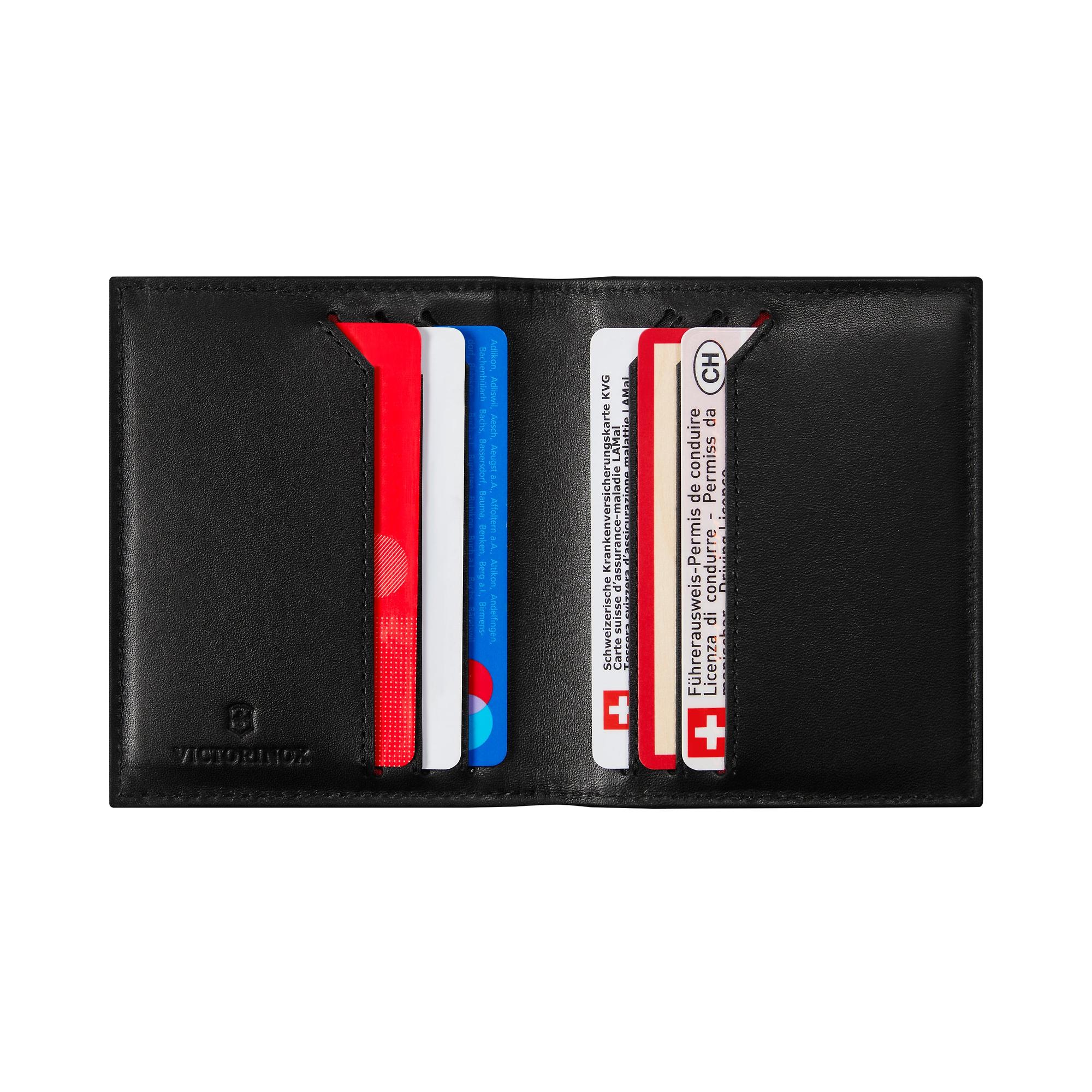 Product image 2 of 6 of Victorinox Altius Alox Leather Bi-Fold Card Case with RFID - Black