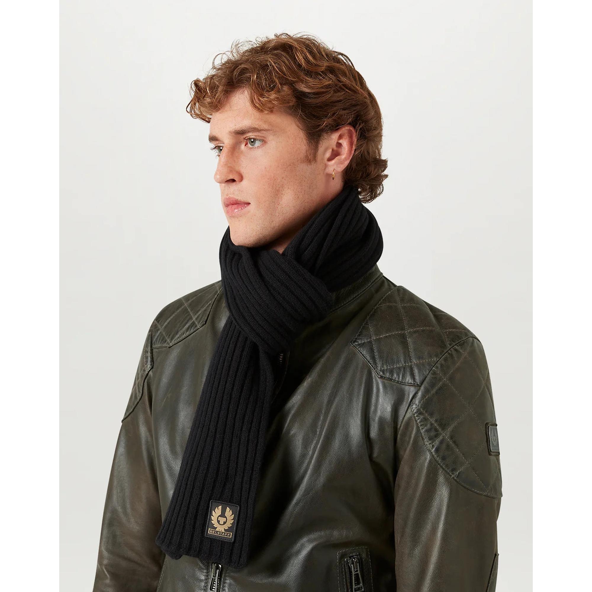 Product image 2 of 6 of Belstaff Men's Lambswool Watch Scarf - Black
