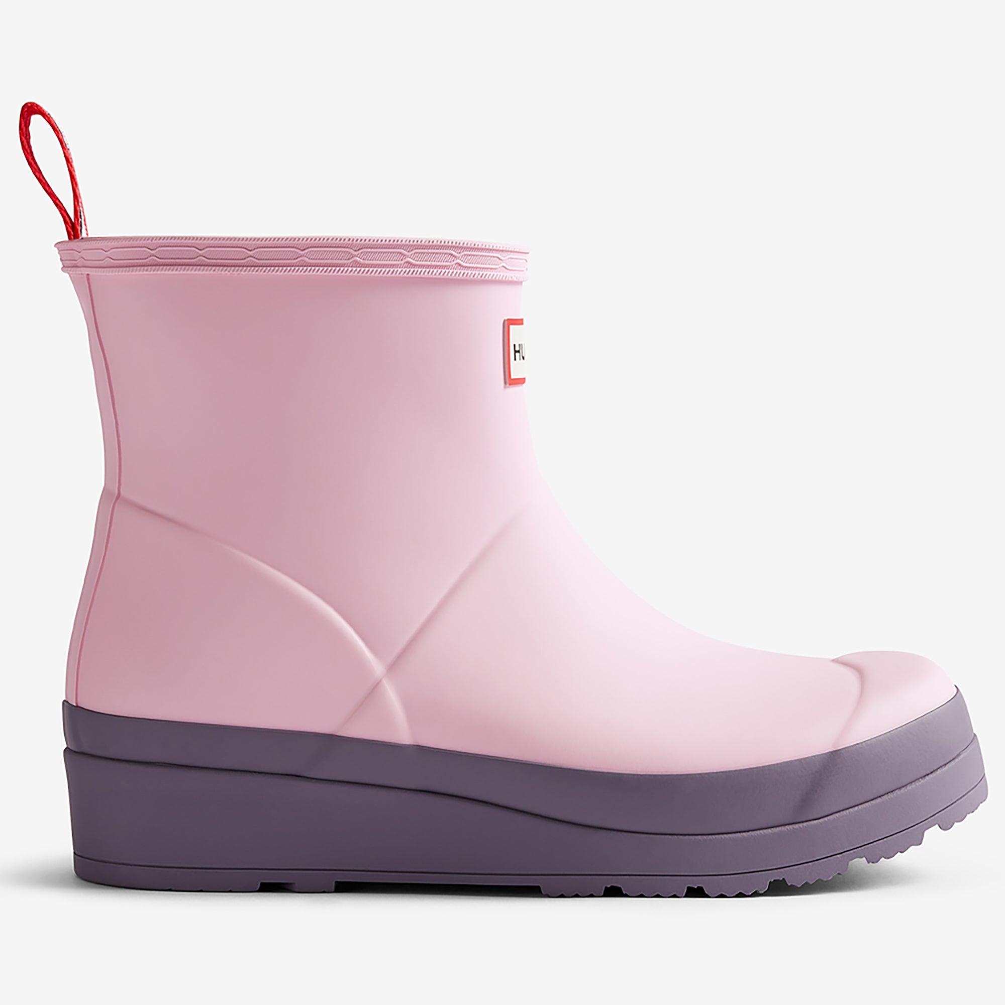 Product image 6 of 6 of Hunter Women's Play Short Wellington Boots - Parfait Pink/Purple Top