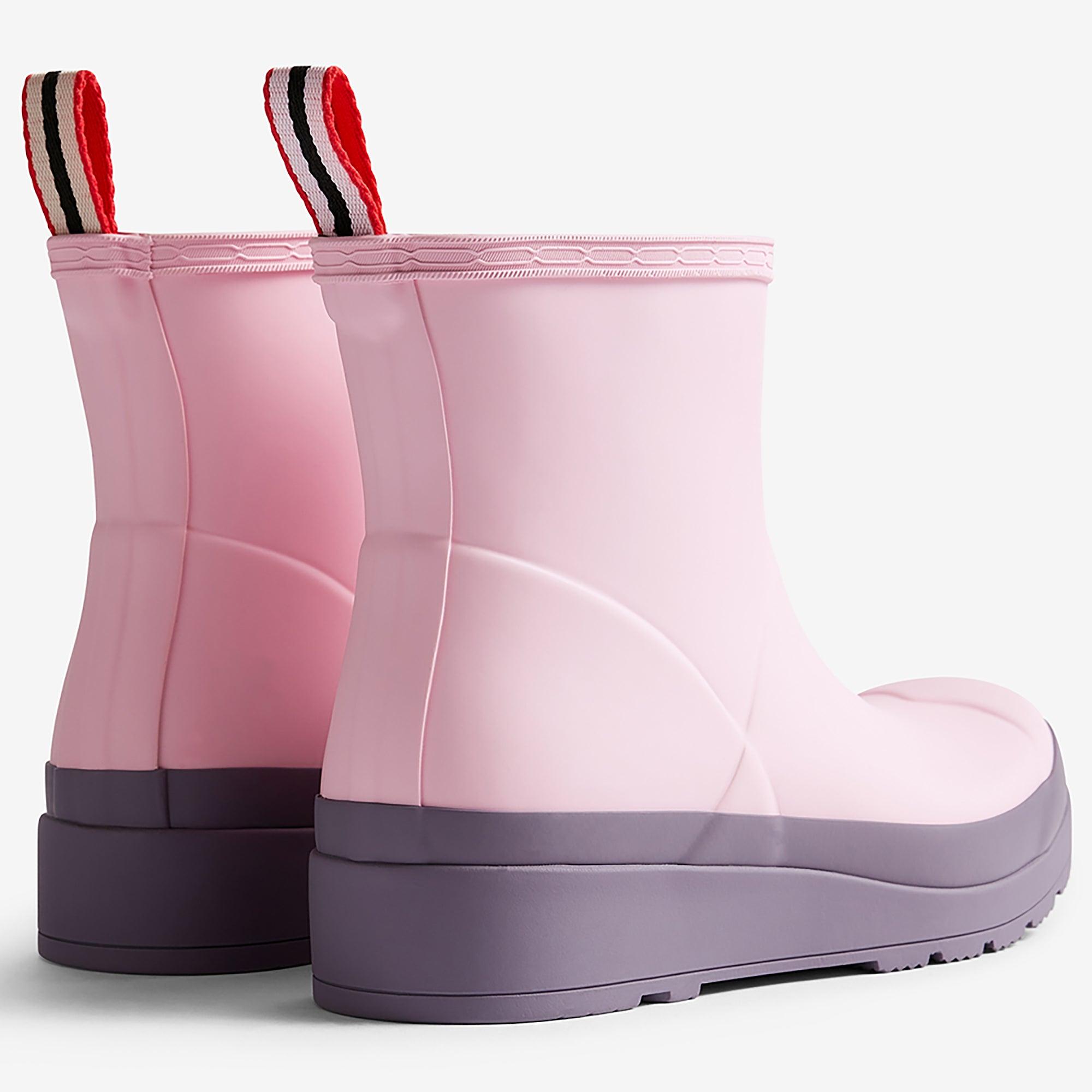 Product image 4 of 6 of Hunter Women's Play Short Wellington Boots - Parfait Pink/Purple Top