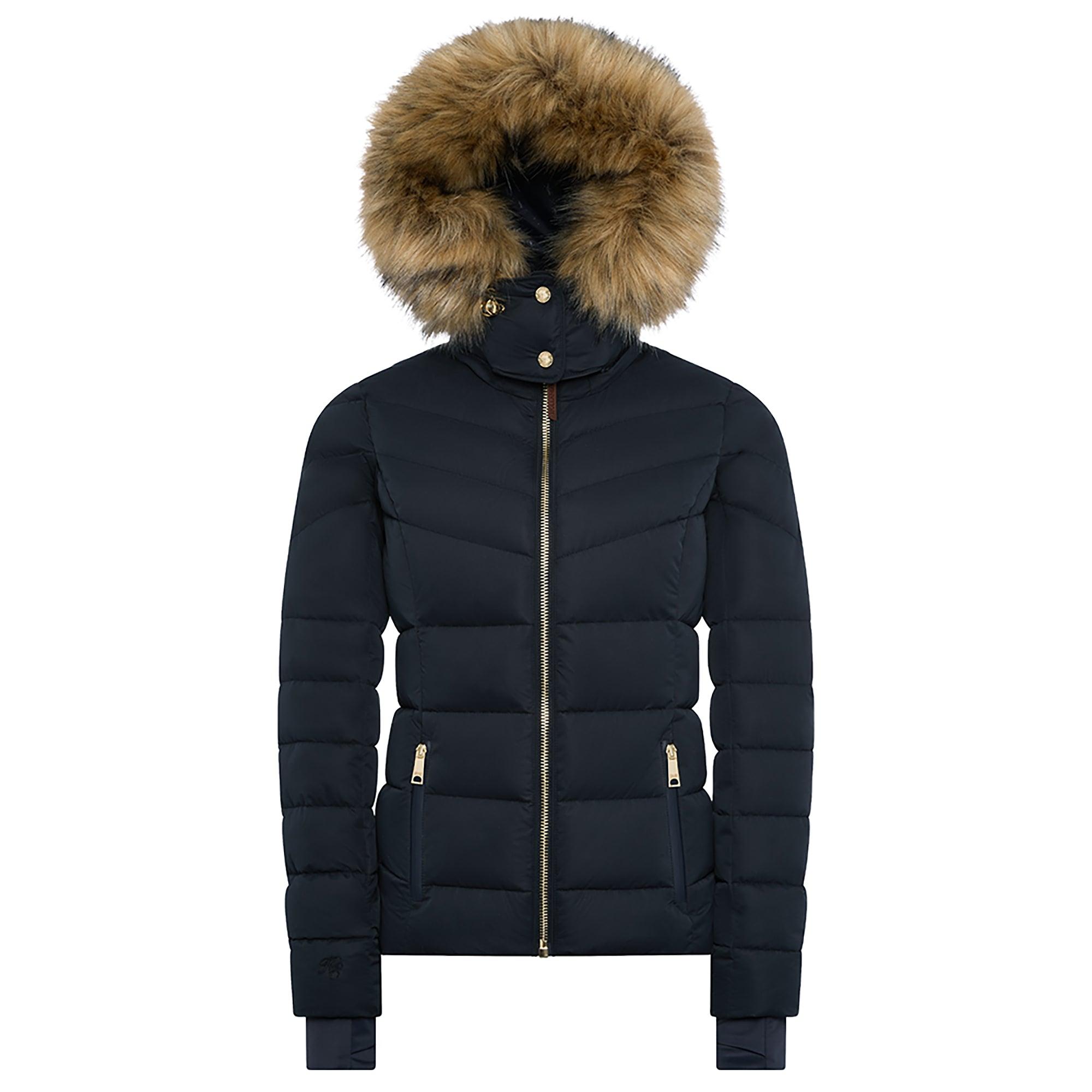 Product image 1 of 13 of Holland Cooper Women's Whistler Puffer Jacket - Ink Navy Natural
