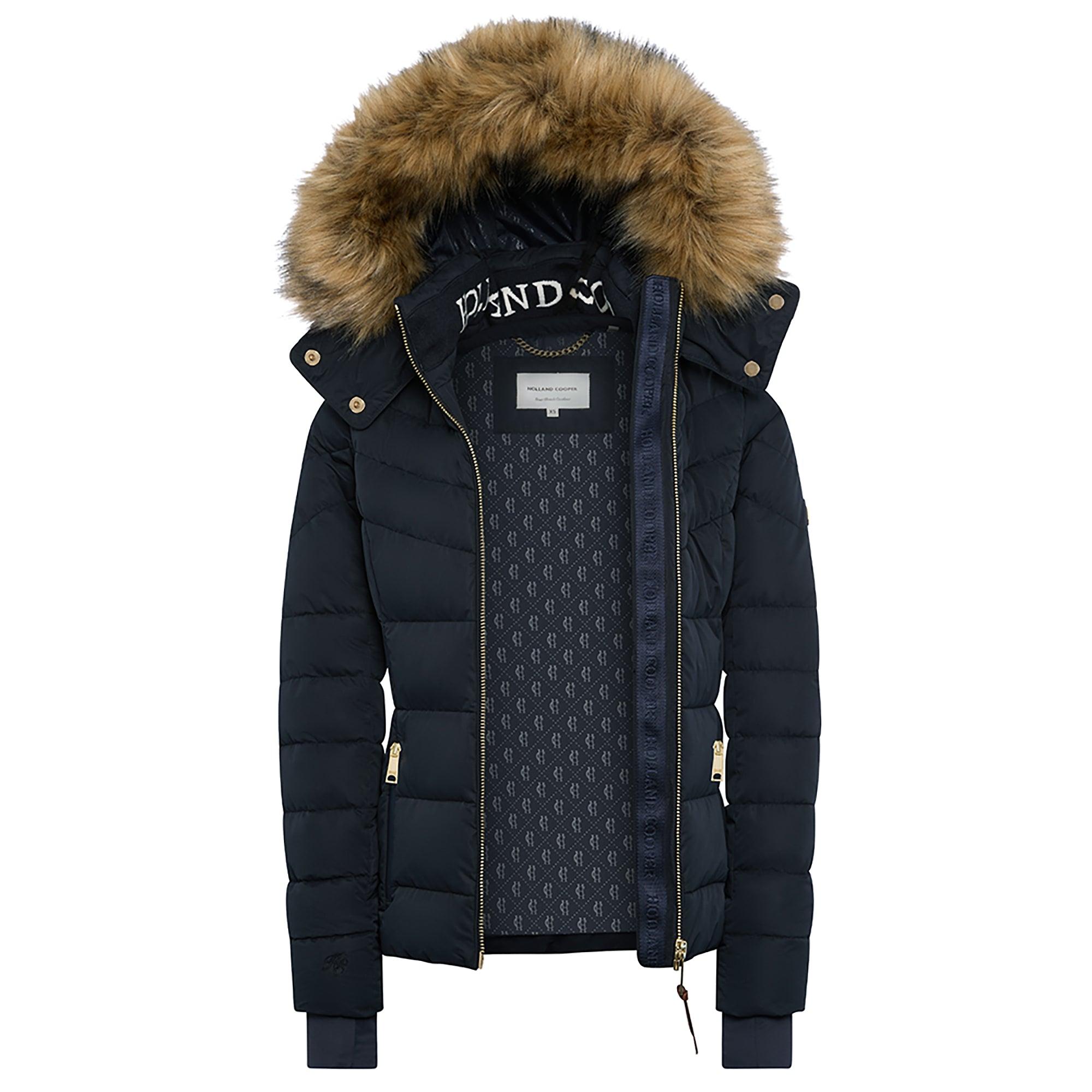 Product image 10 of 13 of Holland Cooper Women's Whistler Puffer Jacket - Ink Navy Natural