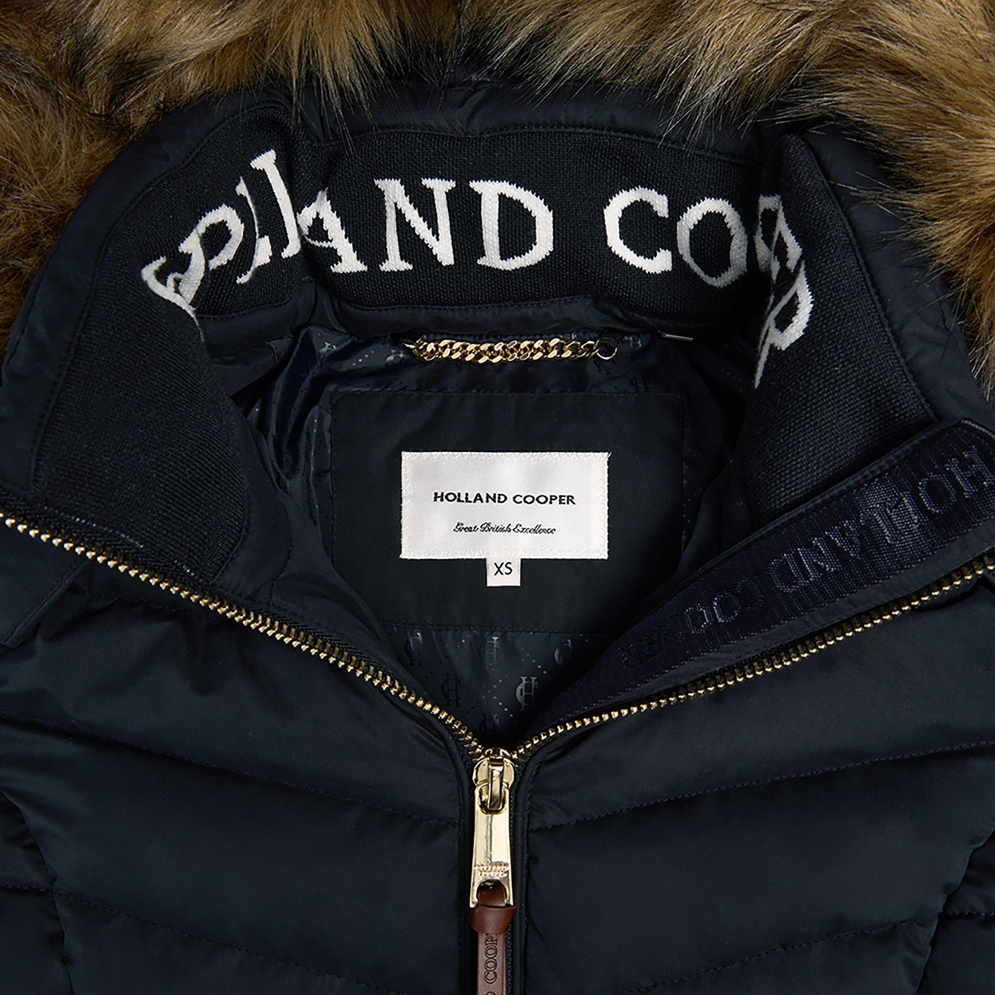 Product image 11 of 13 of Holland Cooper Women's Whistler Puffer Jacket - Ink Navy Natural