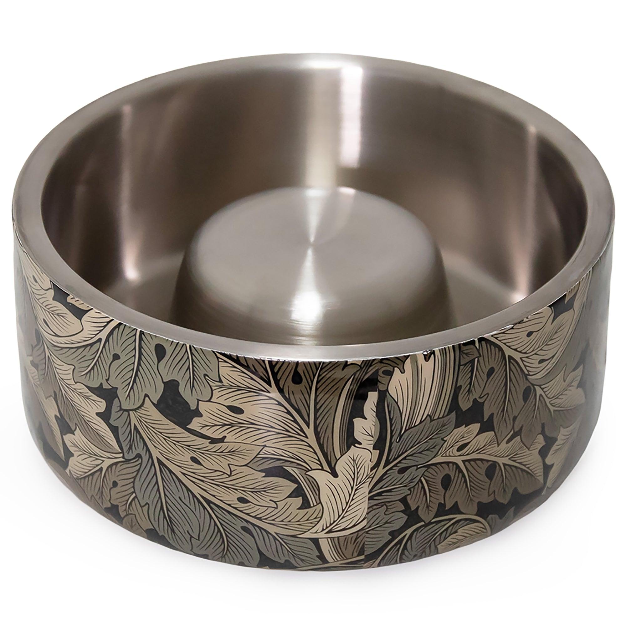 Product image 1 of 6 of William Morris Double Walled Dog Slow Feeder - Acanthus Print