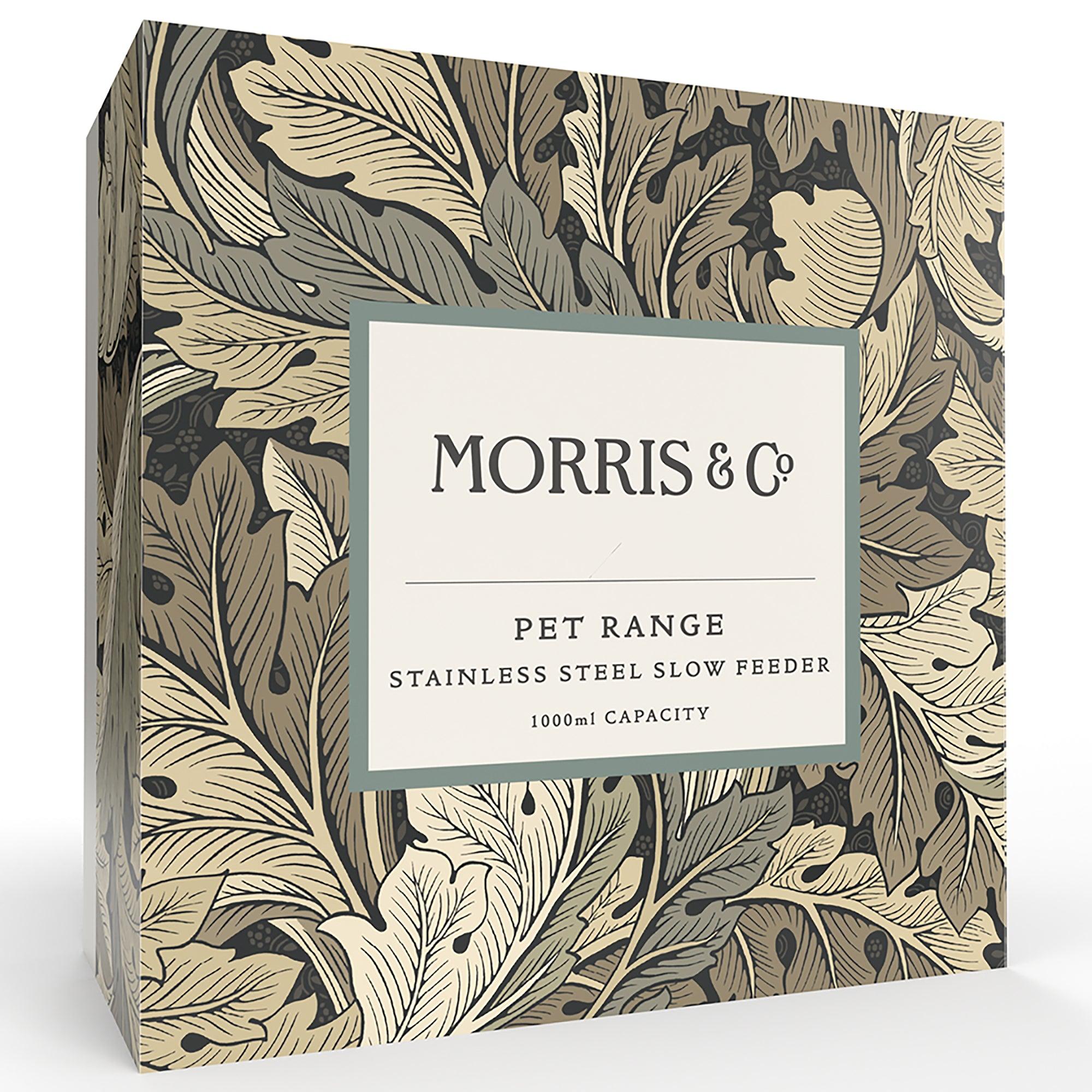Product image 4 of 6 of William Morris Double Walled Dog Slow Feeder - Acanthus Print