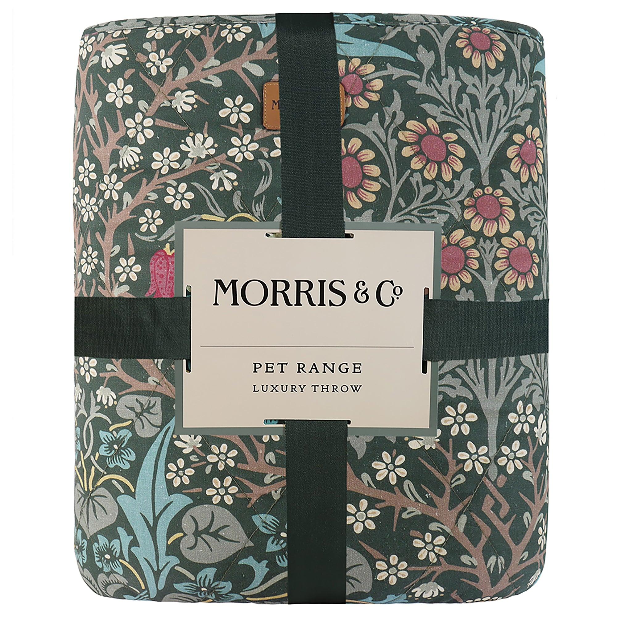 Product image 3 of 4 of William Morris Pet Blanket - Blackthorn Print
