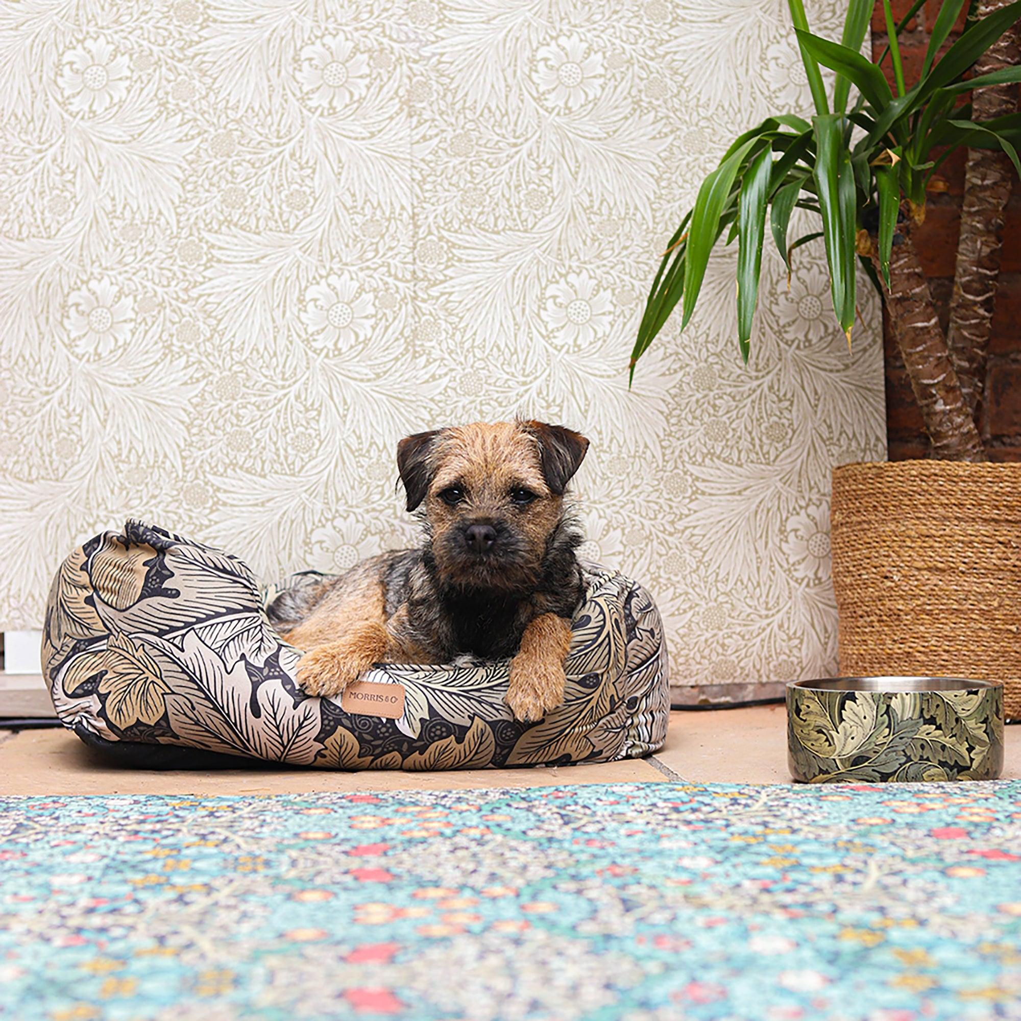 Product image 2 of 6 of William Morris Square Dog Bed - Acanthus Print