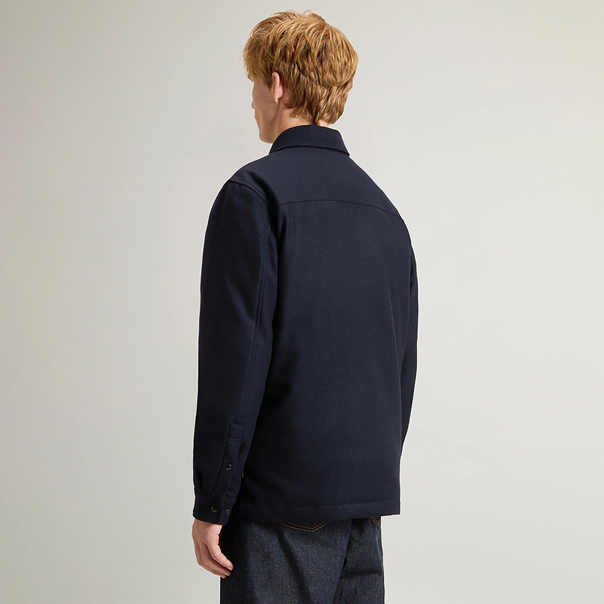 Product image 4 of 9 of Woolrich Men's Alaskan Padded Overshirt - Melton Blue