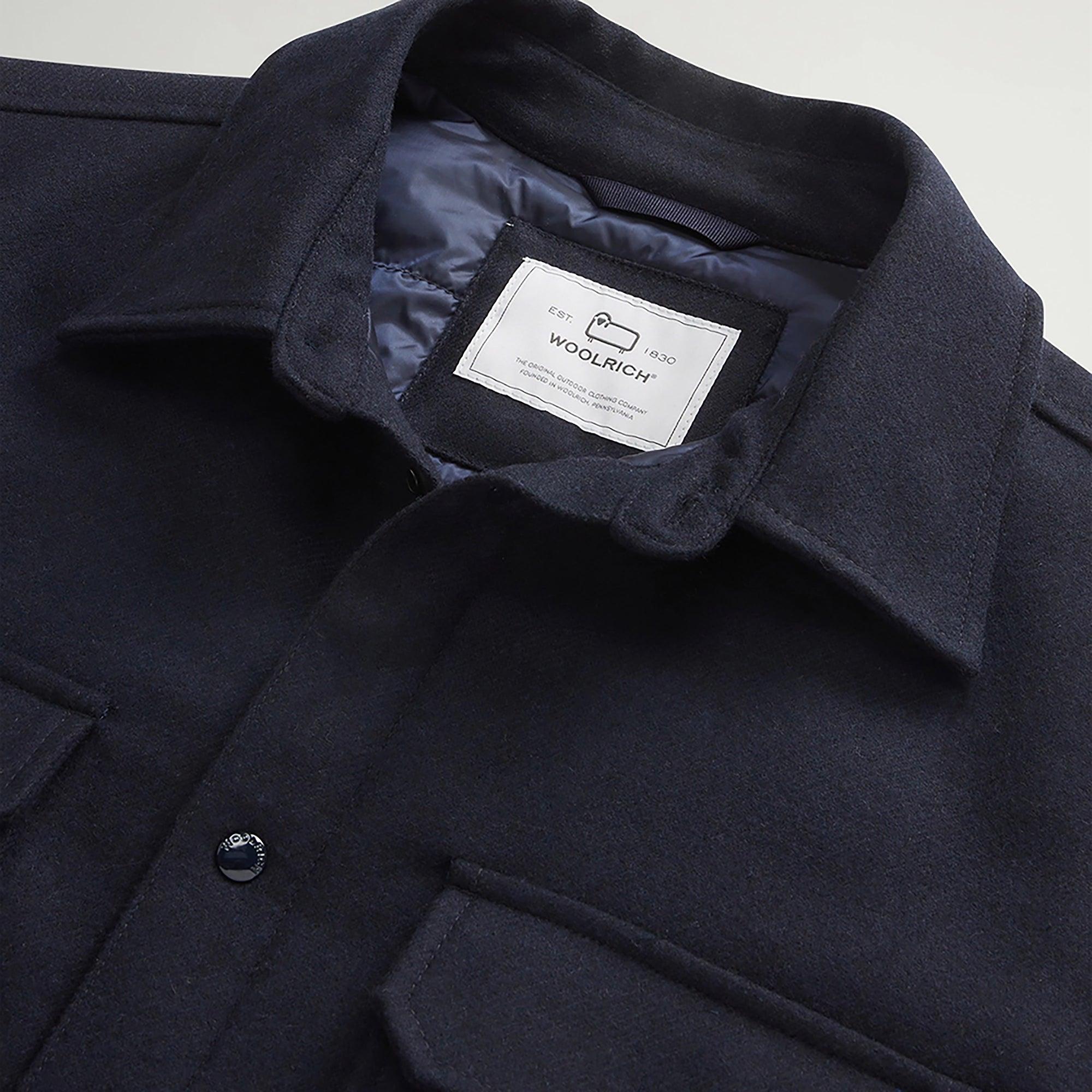 Product image 6 of 9 of Woolrich Men's Alaskan Padded Overshirt - Melton Blue