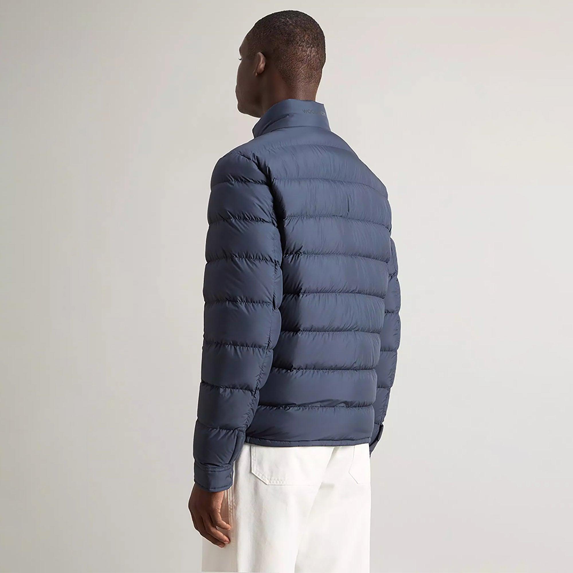 Product image 4 of 9 of Woolrich Men's Lightweight Microfibre Down Jacket - Melton Blue