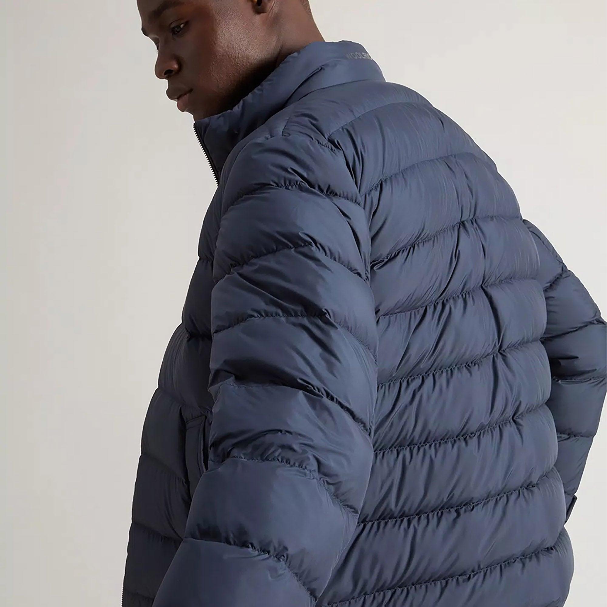 Product image 5 of 9 of Woolrich Men's Lightweight Microfibre Down Jacket - Melton Blue