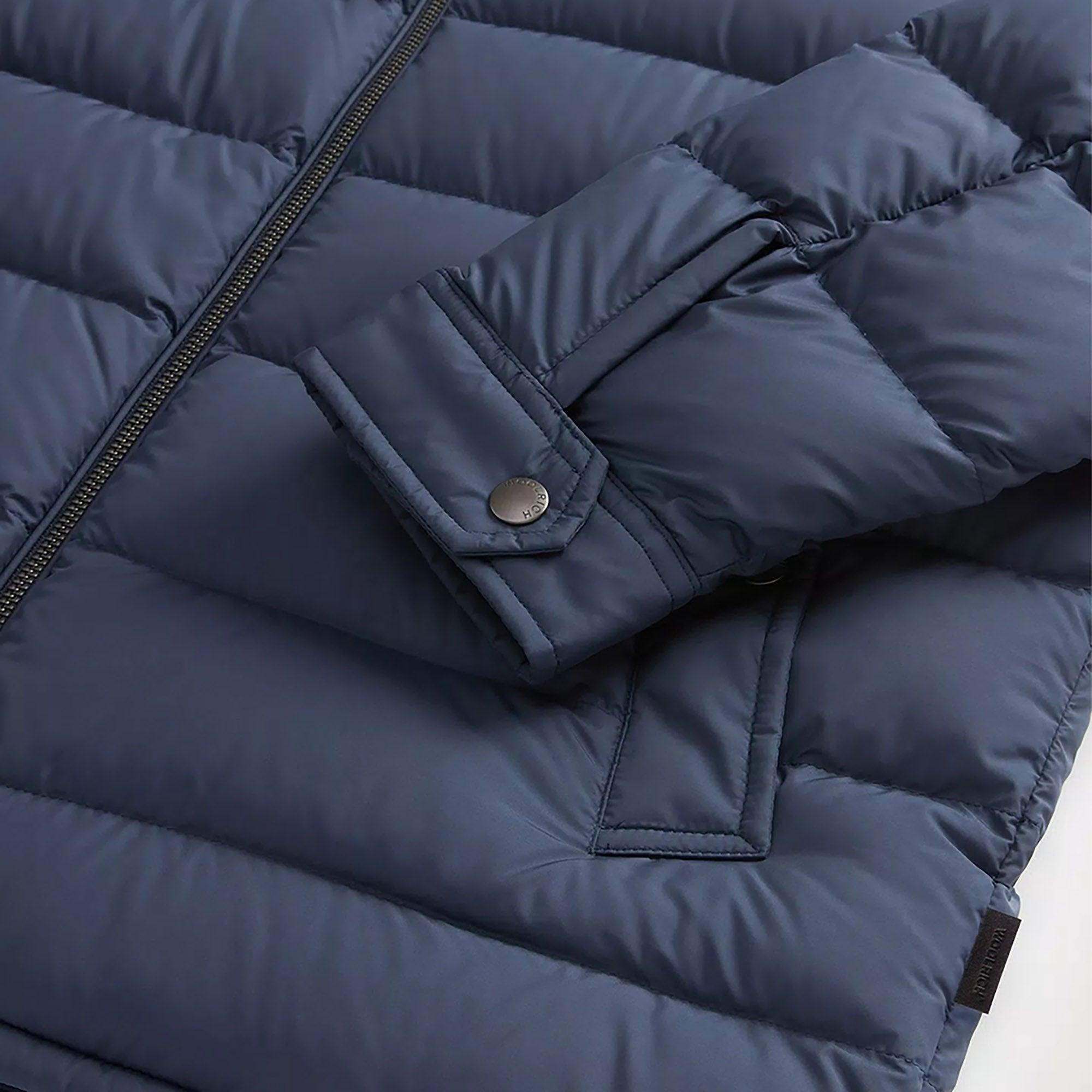 Product image 8 of 9 of Woolrich Men's Lightweight Microfibre Down Jacket - Melton Blue