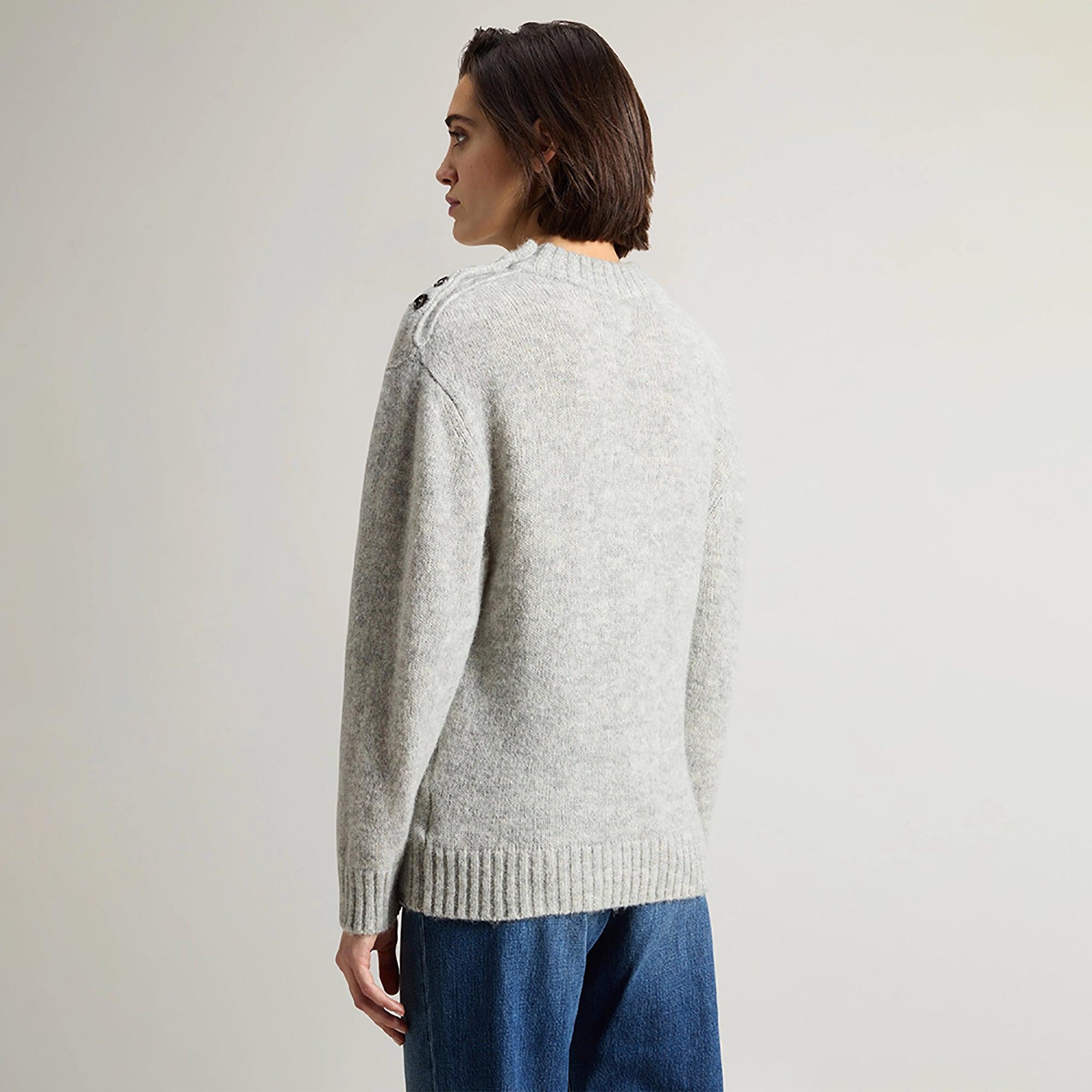 Product image 4 of 8 of Woolrich Women's Alpaca Blend Sweater - Grey Melange