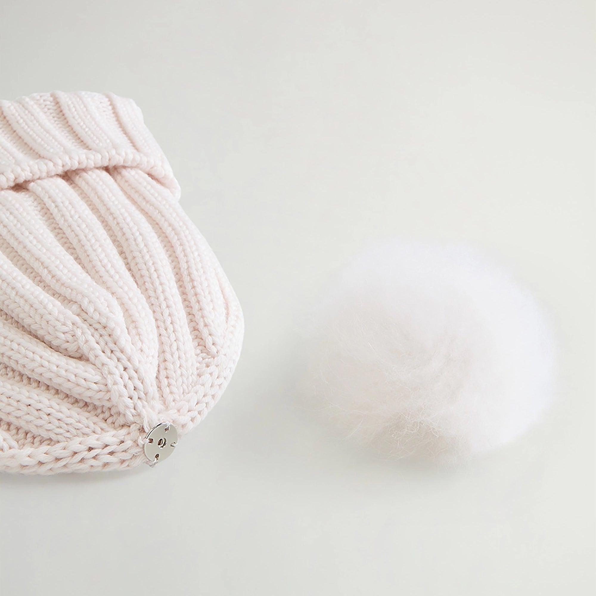 Product image 5 of 5 of Woolrich Women's Cashmere Pom-Pom Beanie - Milky Cream
