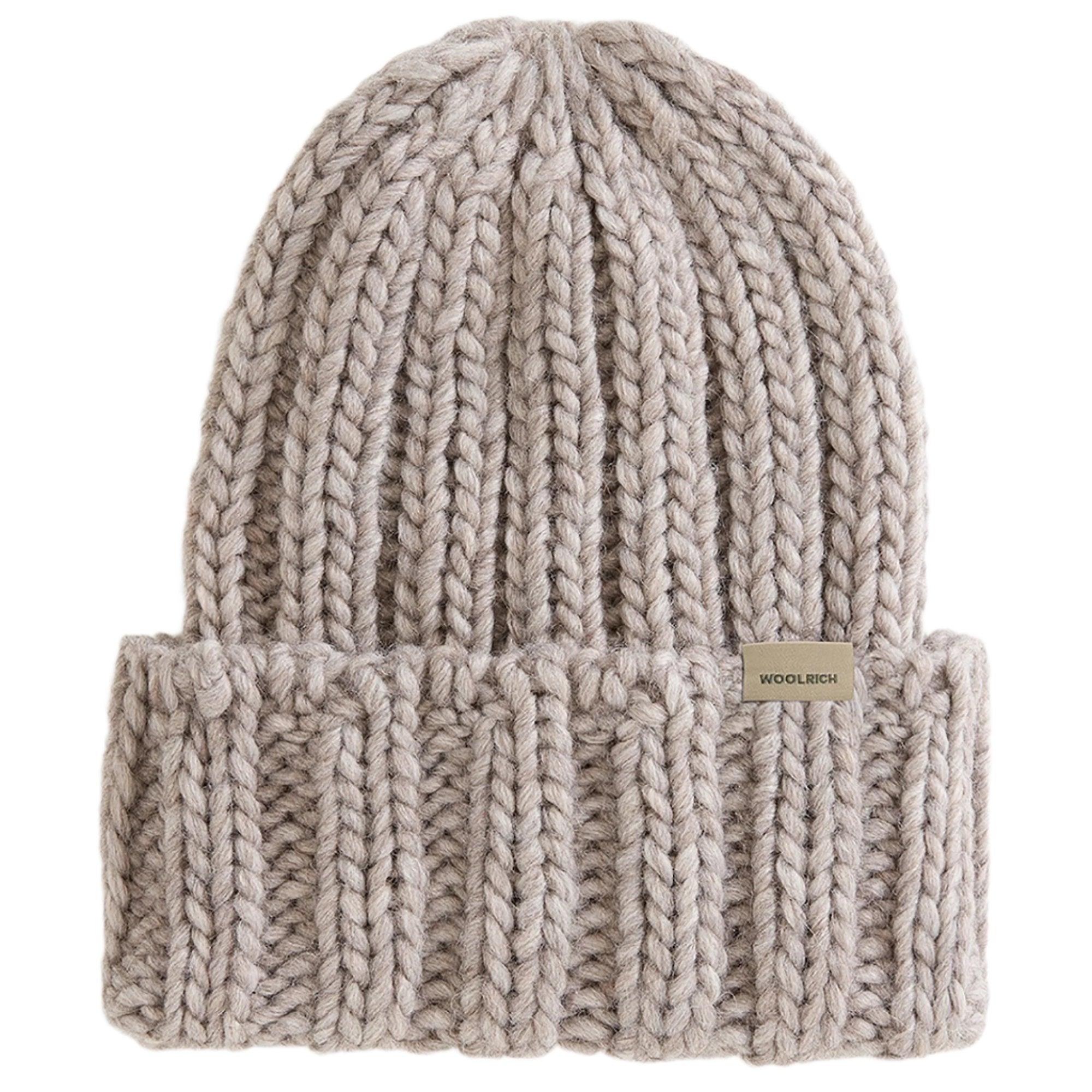 Product image 1 of 4 of Woolrich Women's Chunky Ribbed Beanie - Light Grey Melange