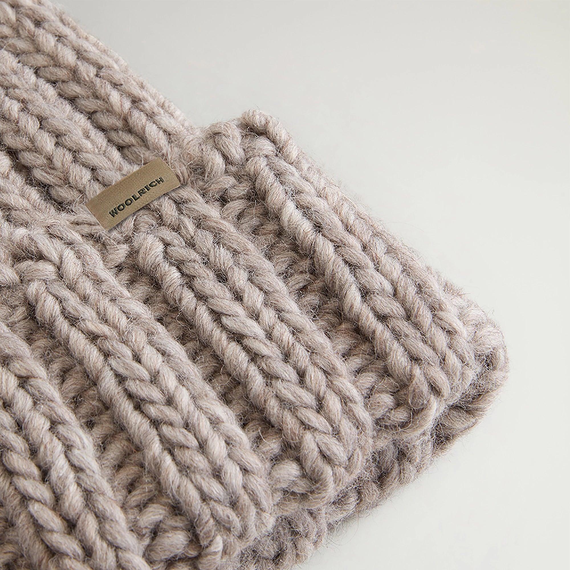 Product image 4 of 4 of Woolrich Women's Chunky Ribbed Beanie - Light Grey Melange