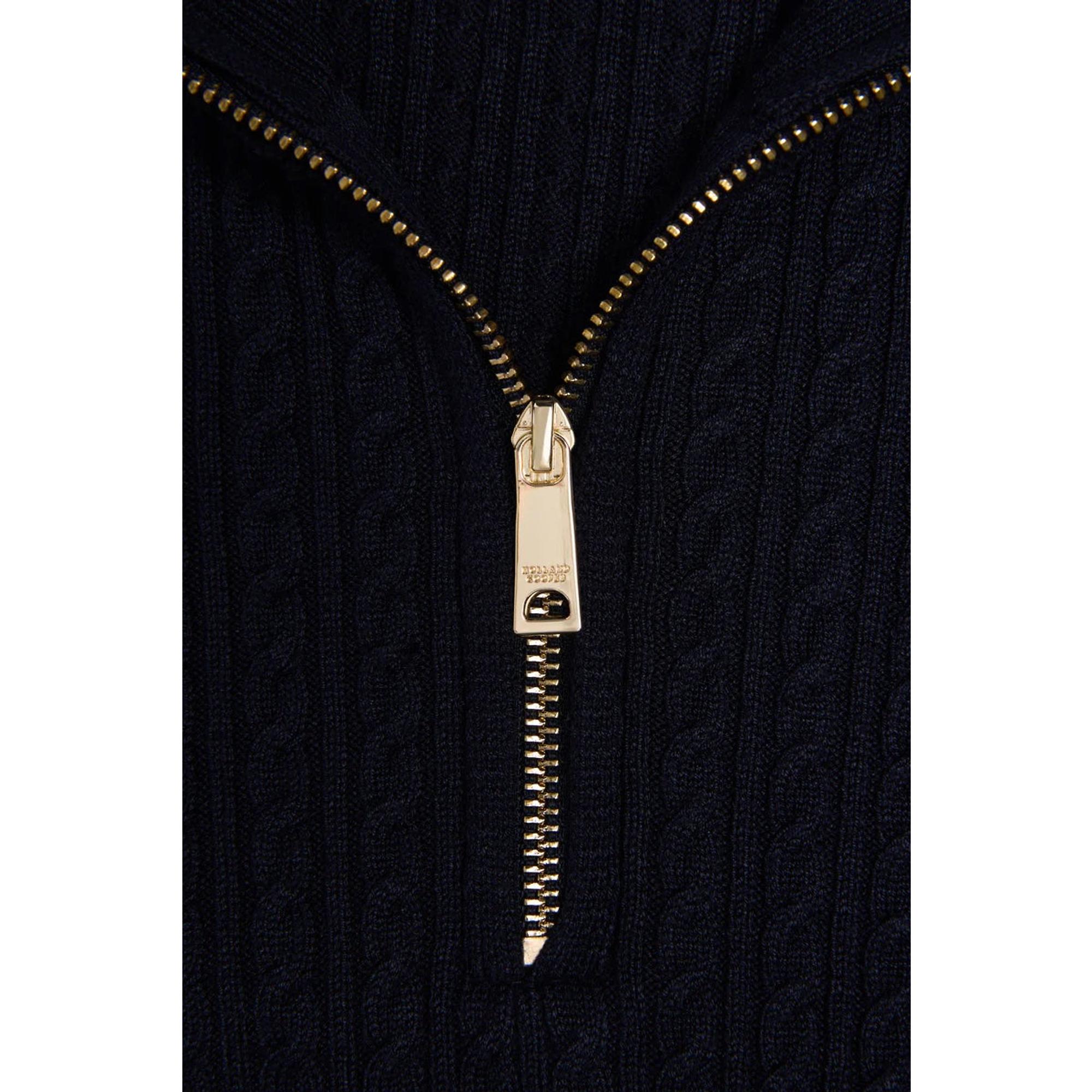 Product image 9 of 10 of Holland Cooper Women's Zoe Quarter Zip Knit - Ink Navy