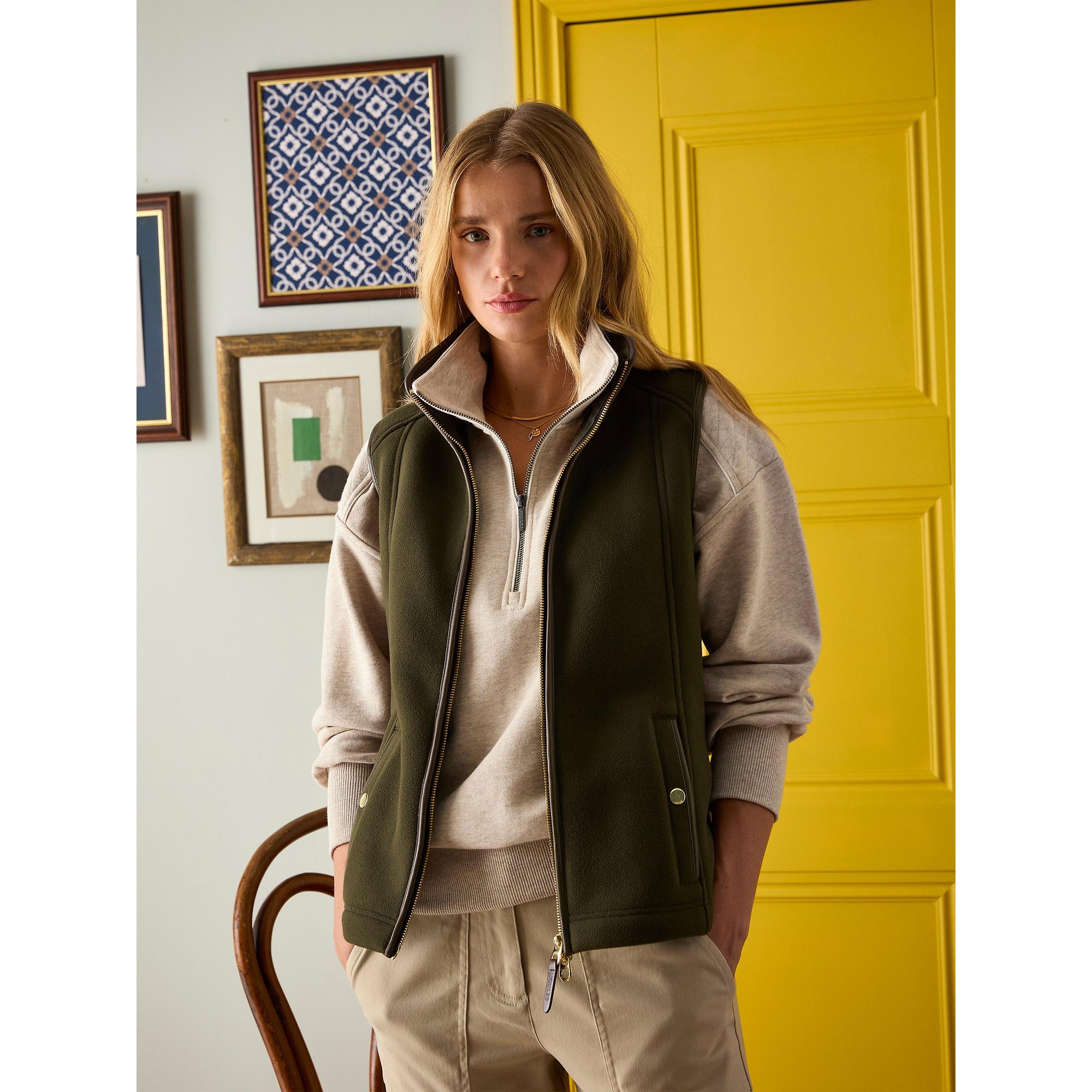Product image 7 of 20 of Joules Women's Heritage Fleece Gilet - Khaki
