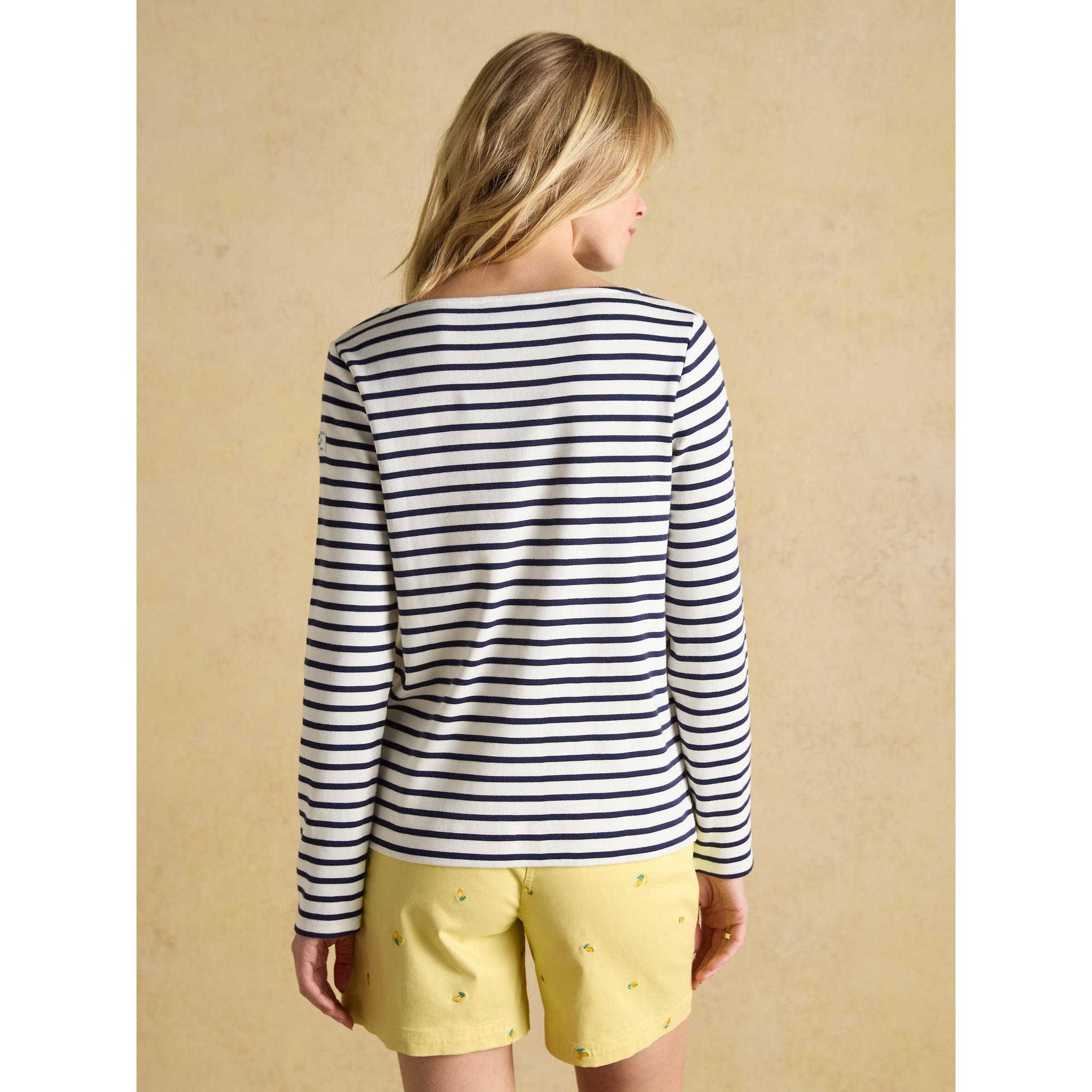 Product image 3 of 7 of Joules Women's Harbour Long Sleeve Top - Cream/Navy Stripe