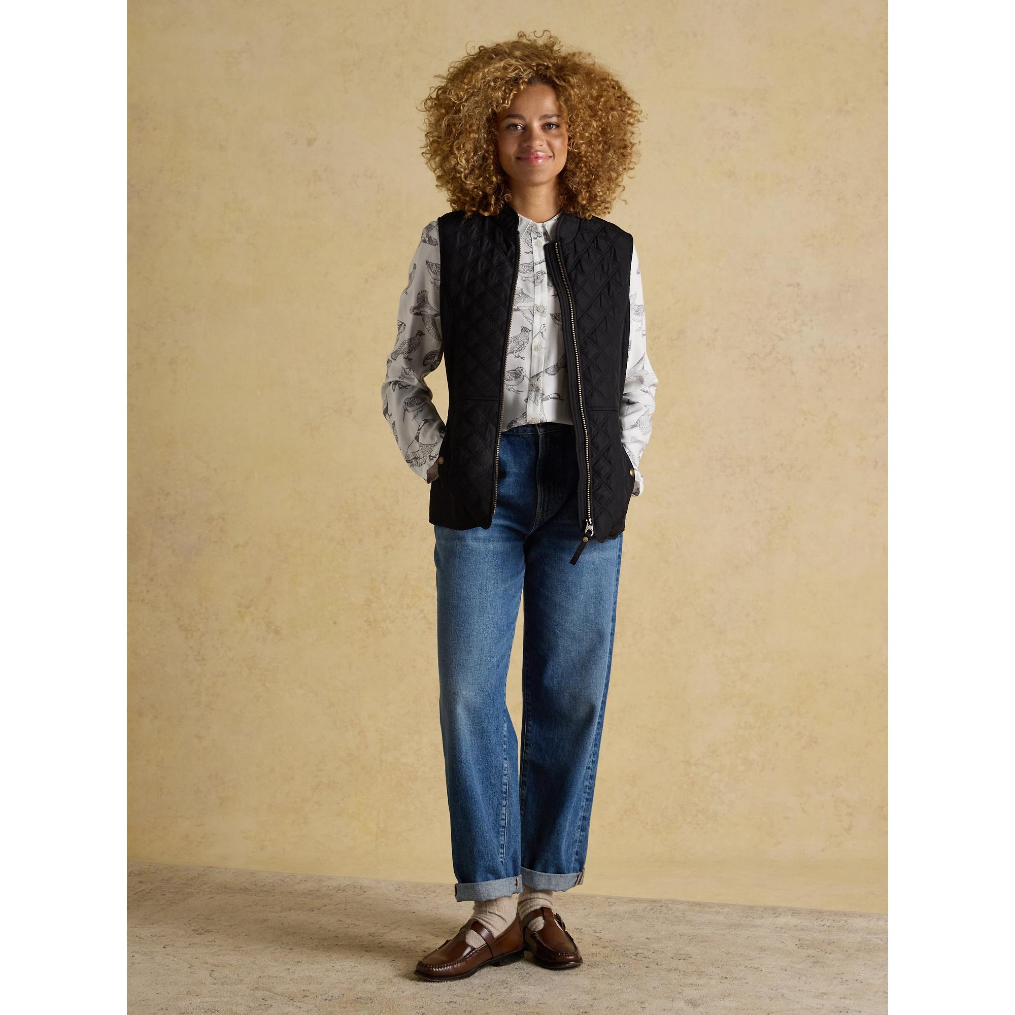 Product image 4 of 10 of Joules Women's Minx Showerproof Diamond Quilted Gilet - Black