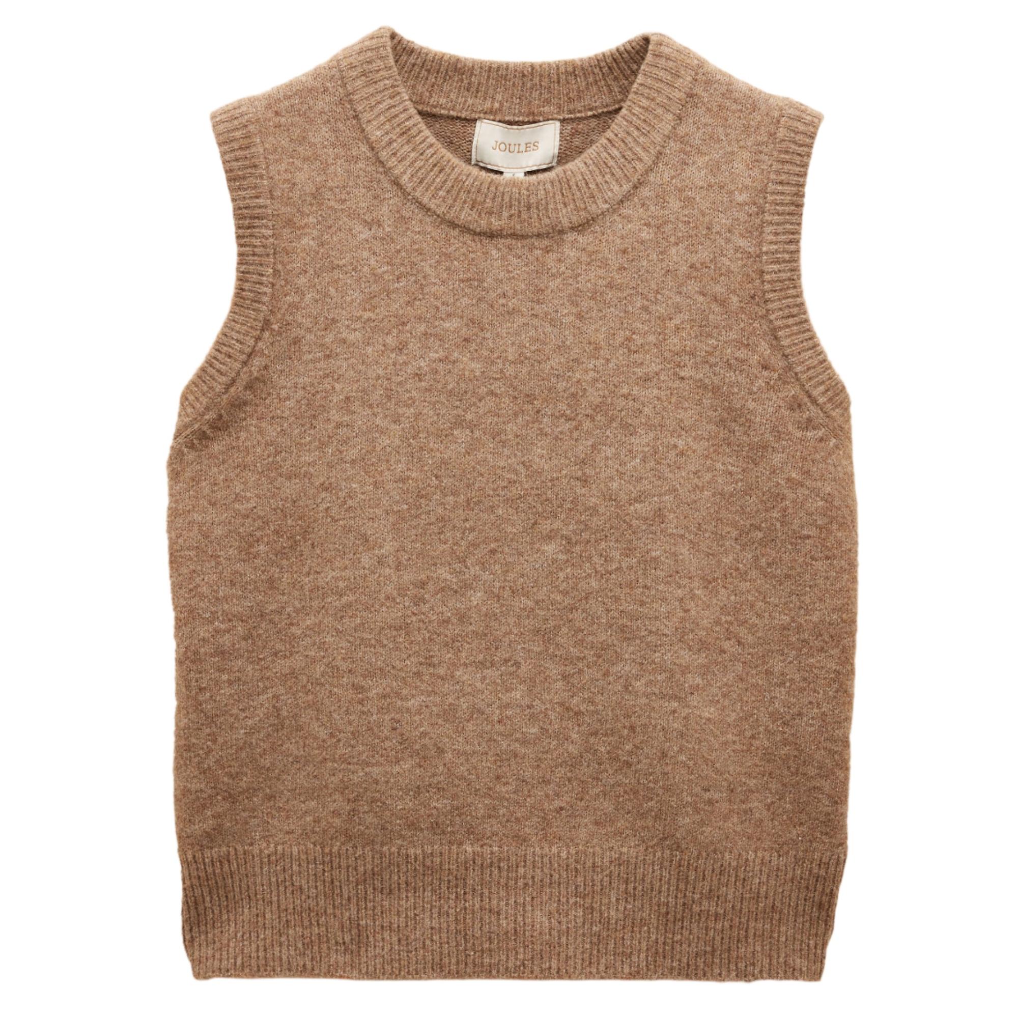 Product image 1 of 8 of Joules Women's Holly Knitted Vest - Tan Brown