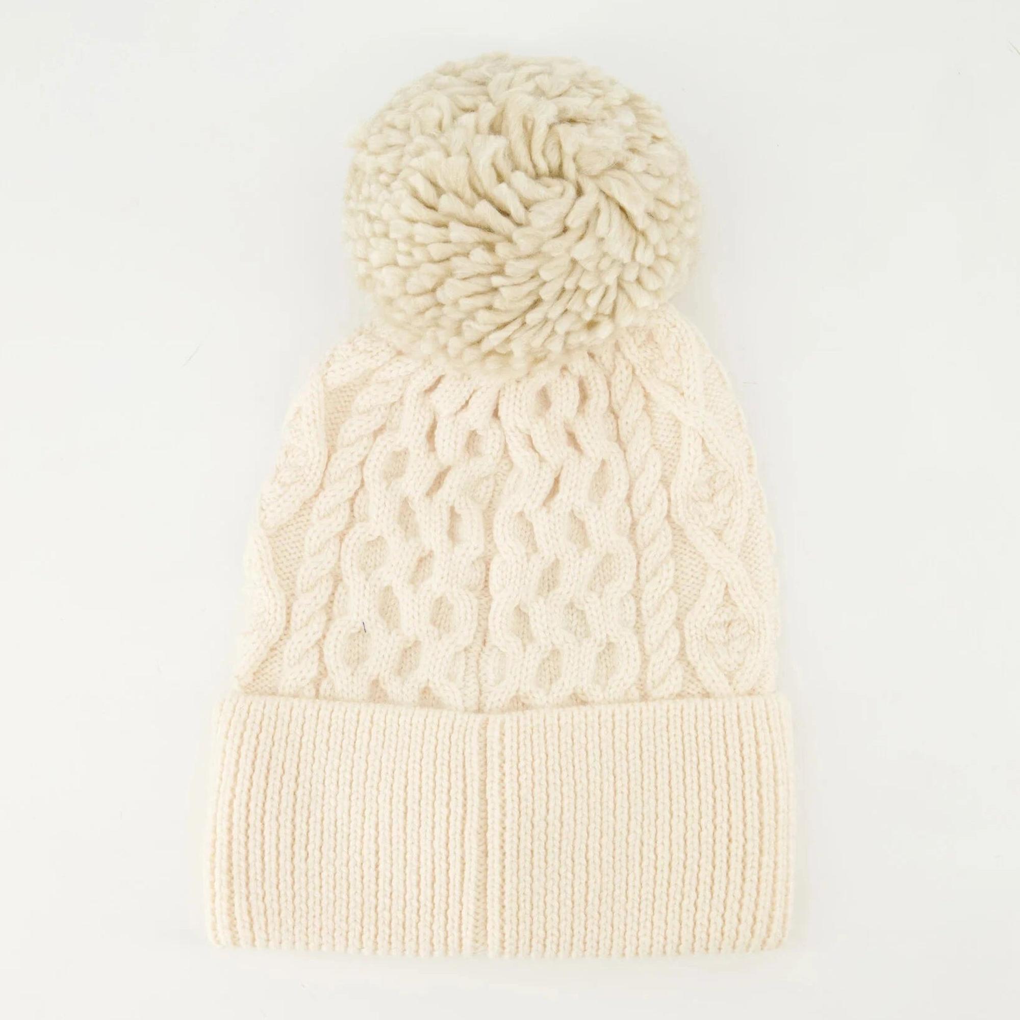 Product image 3 of 4 of Parajumpers Aran Pom Pom Hat - Moonbeam