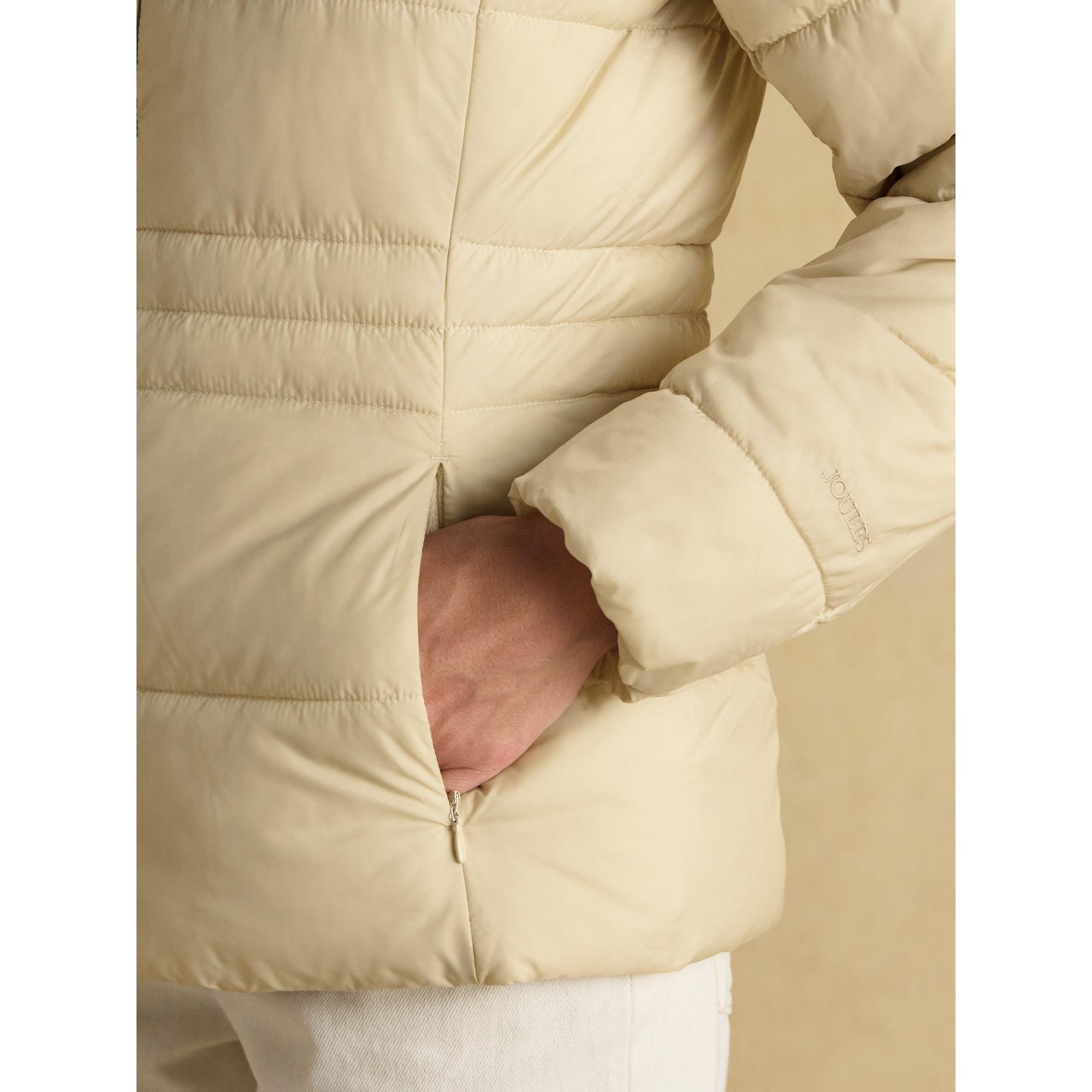 Product image 6 of 10 of Joules Women's Hadlow Short Showerproof Padded Coat -  Neutral