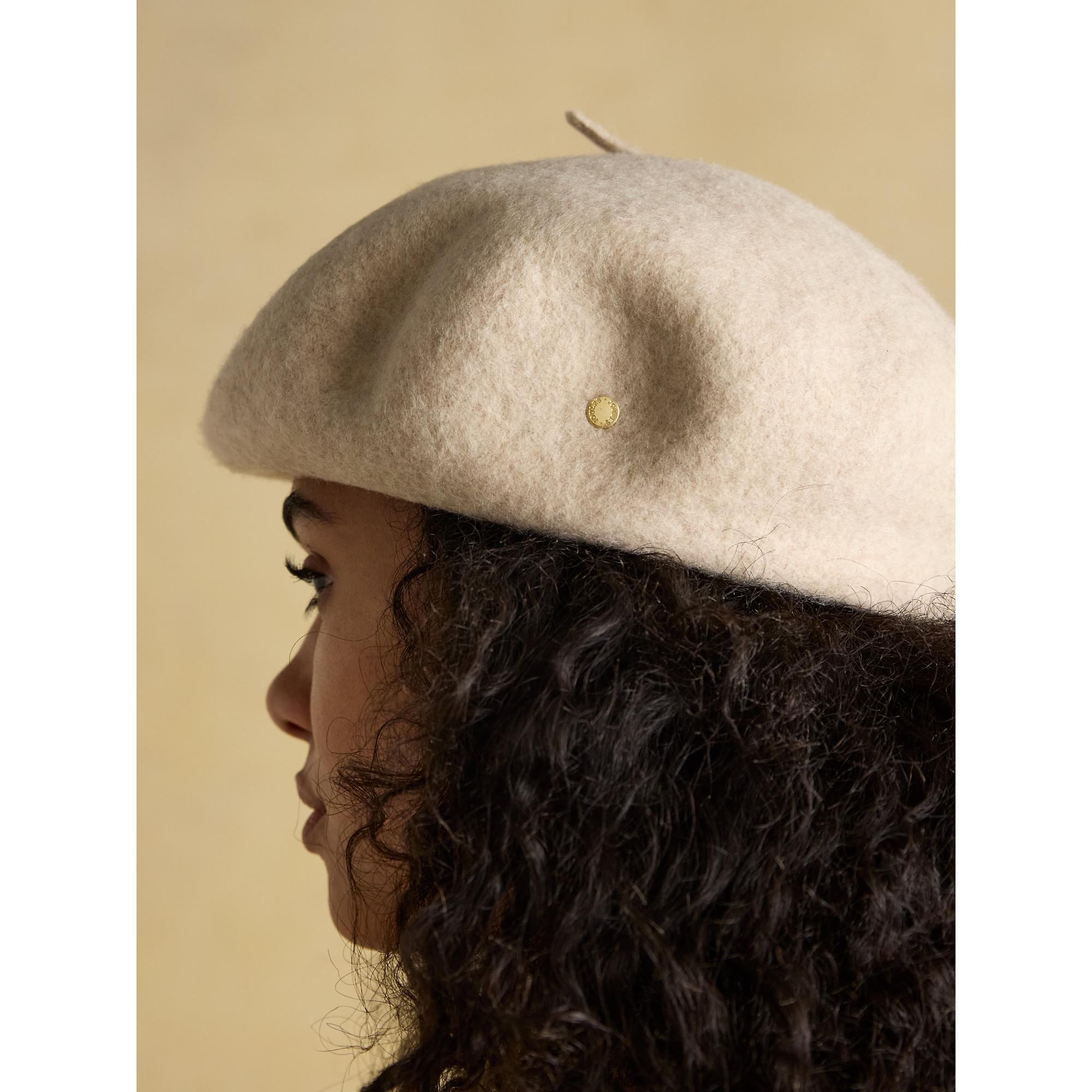 Product image 6 of 6 of Joules Women's Amelie Adjustable Wool Beret Hat - Cream