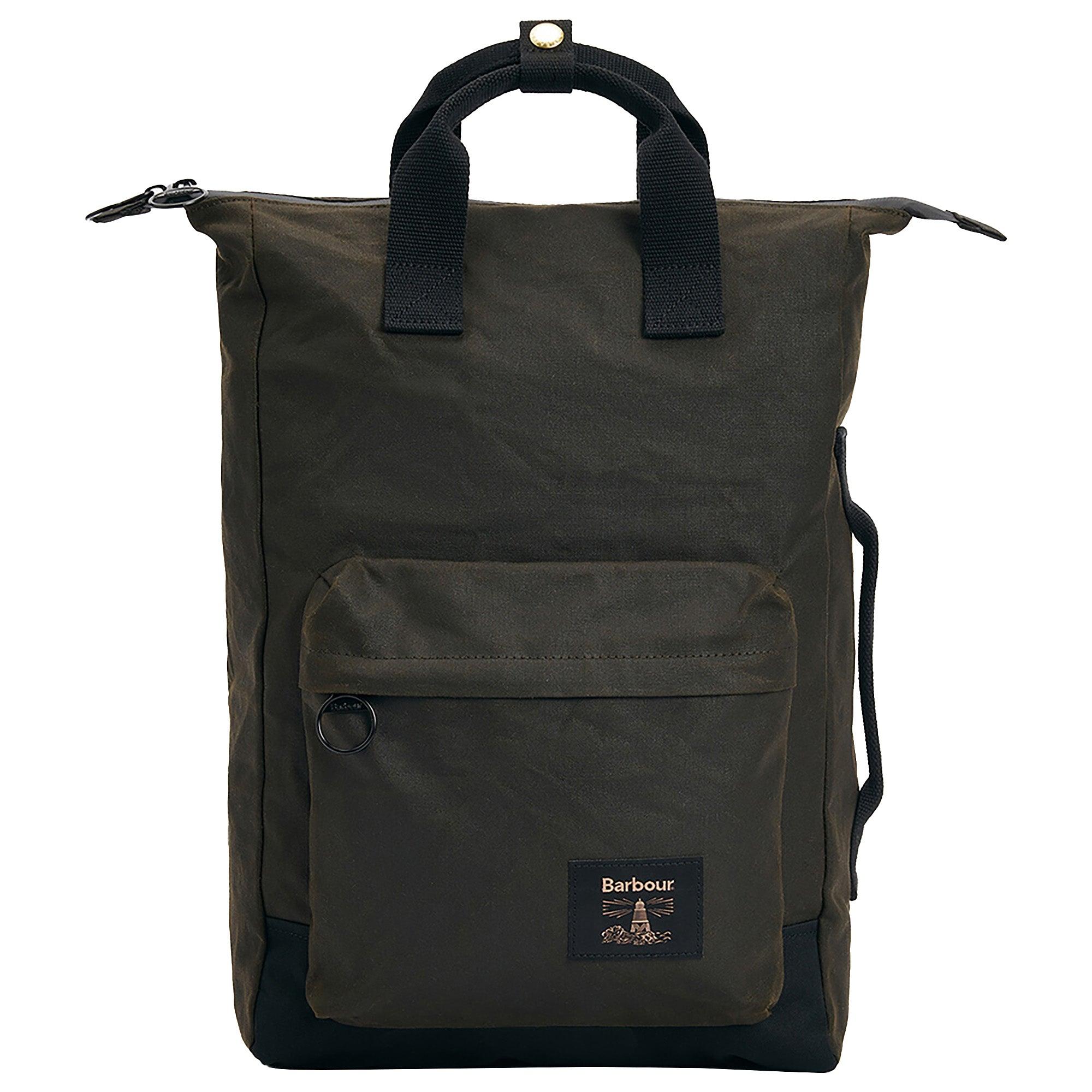 Product image 1 of 8 of Barbour Field Wax Backpack - Olive/Black