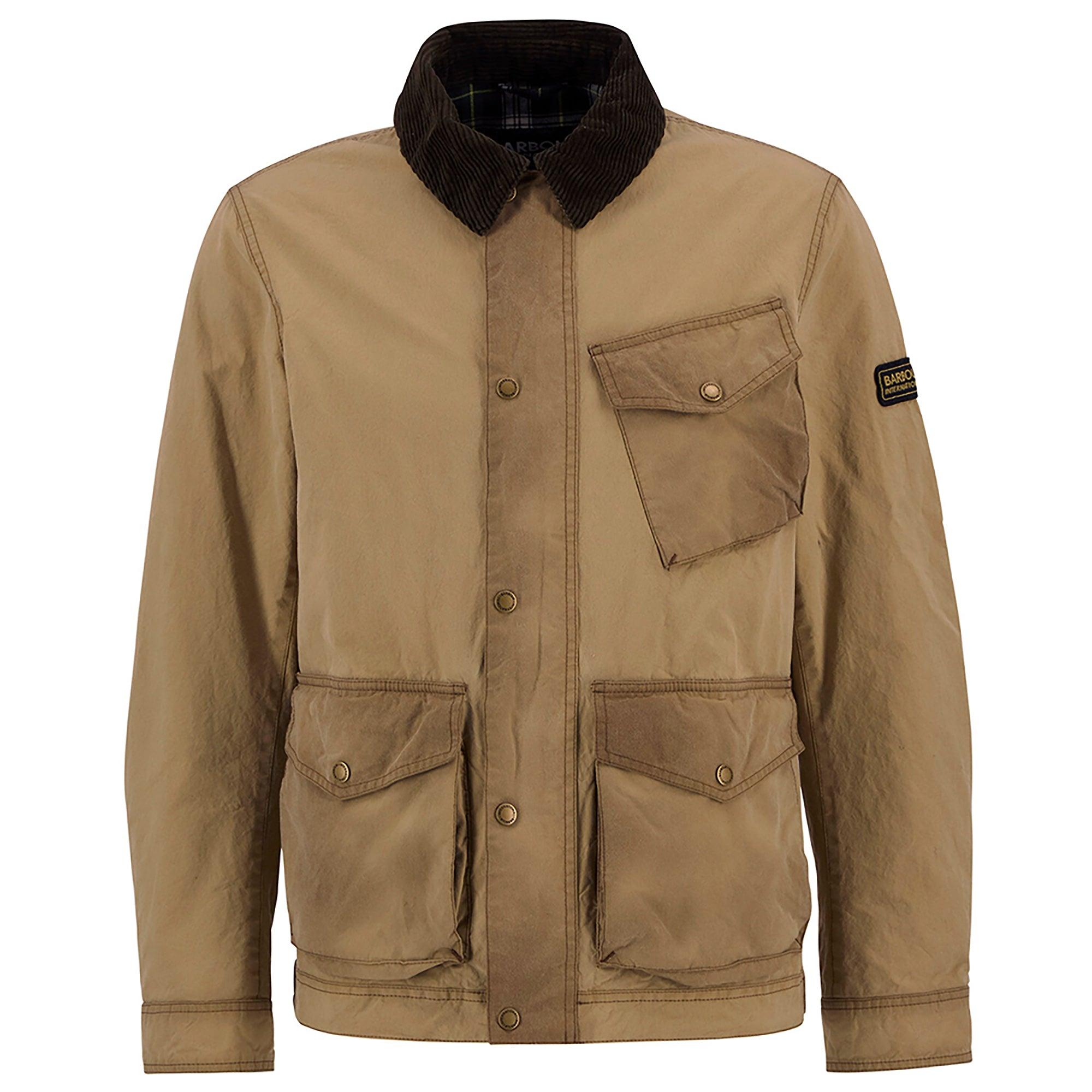 Product image 1 of 7 of Barbour International Men's Drifter Washed Wax Jacket - Sand