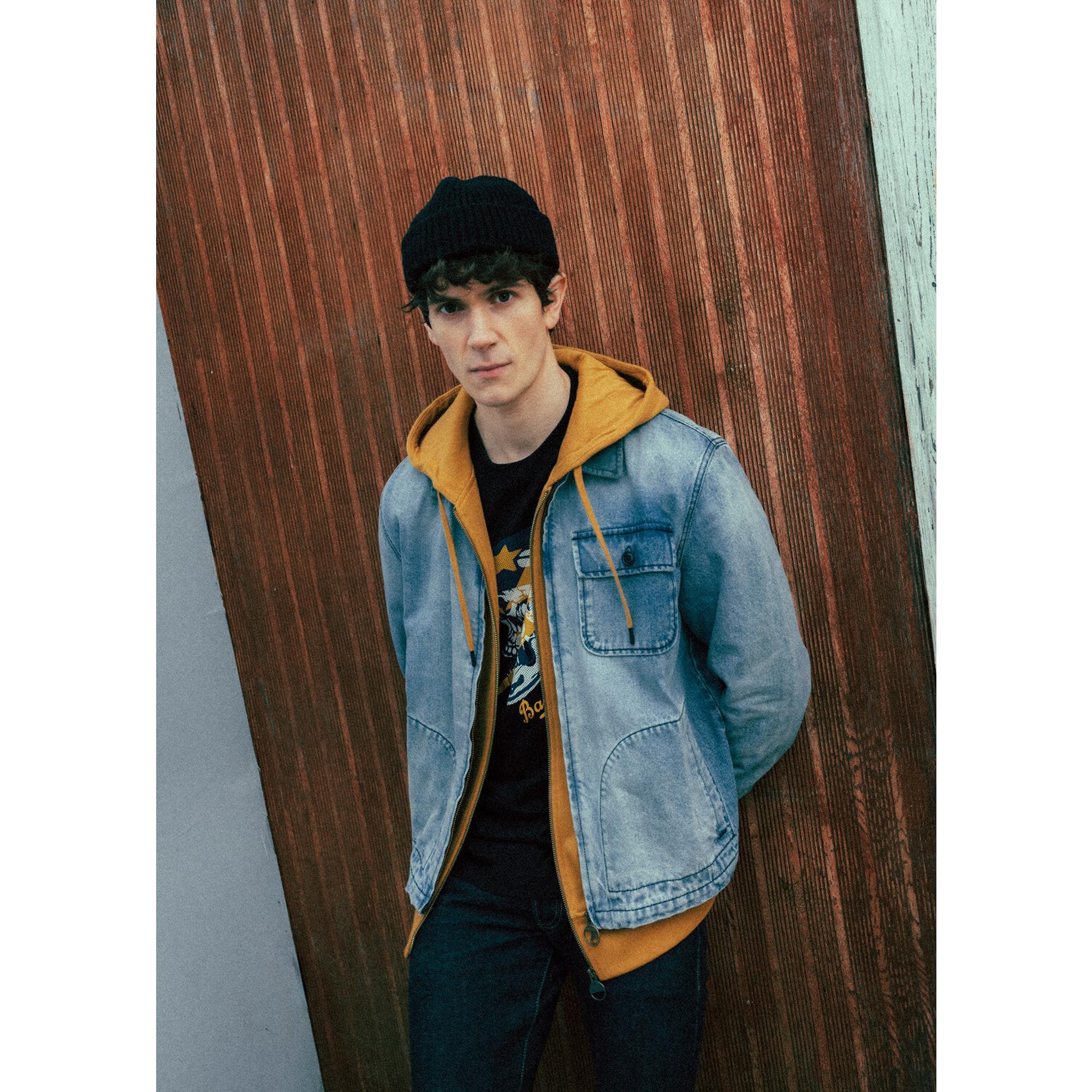 Barbour International Men's Meteor Washed Denim Overshirt