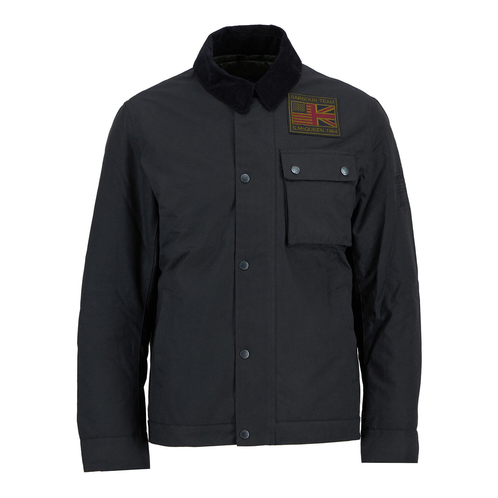 Product image 1 of 7 of Barbour International Men's Steve McQueen Workers Wax Jacket - Black