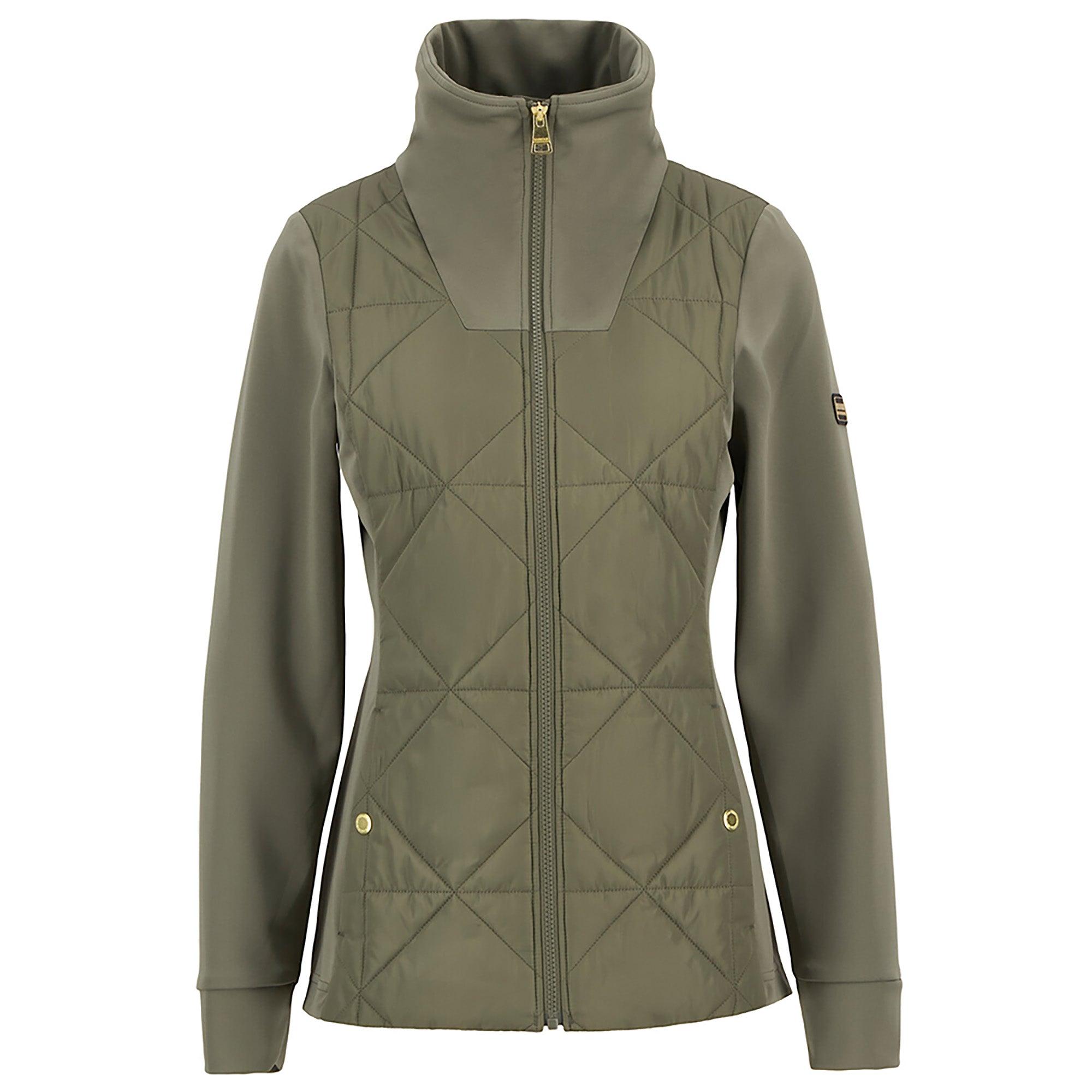 Product image 1 of 8 of Barbour International Women's Kya Quilted Sweat Jacket - Dusky Khaki