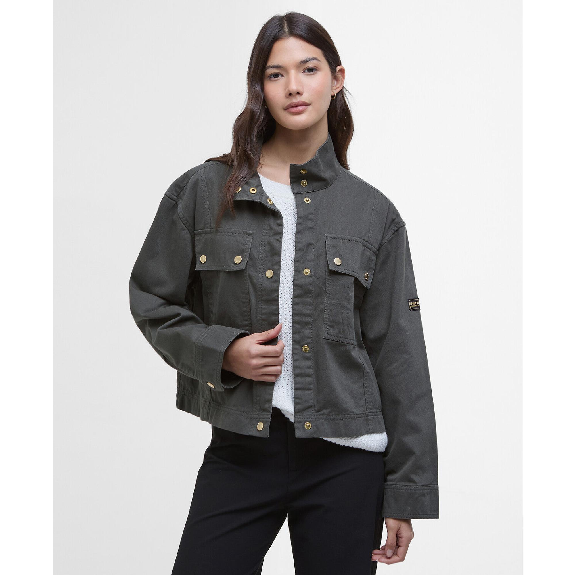 Product image 2 of 6 of Barbour International Women's Sierra Denim Jacket - Envy Green