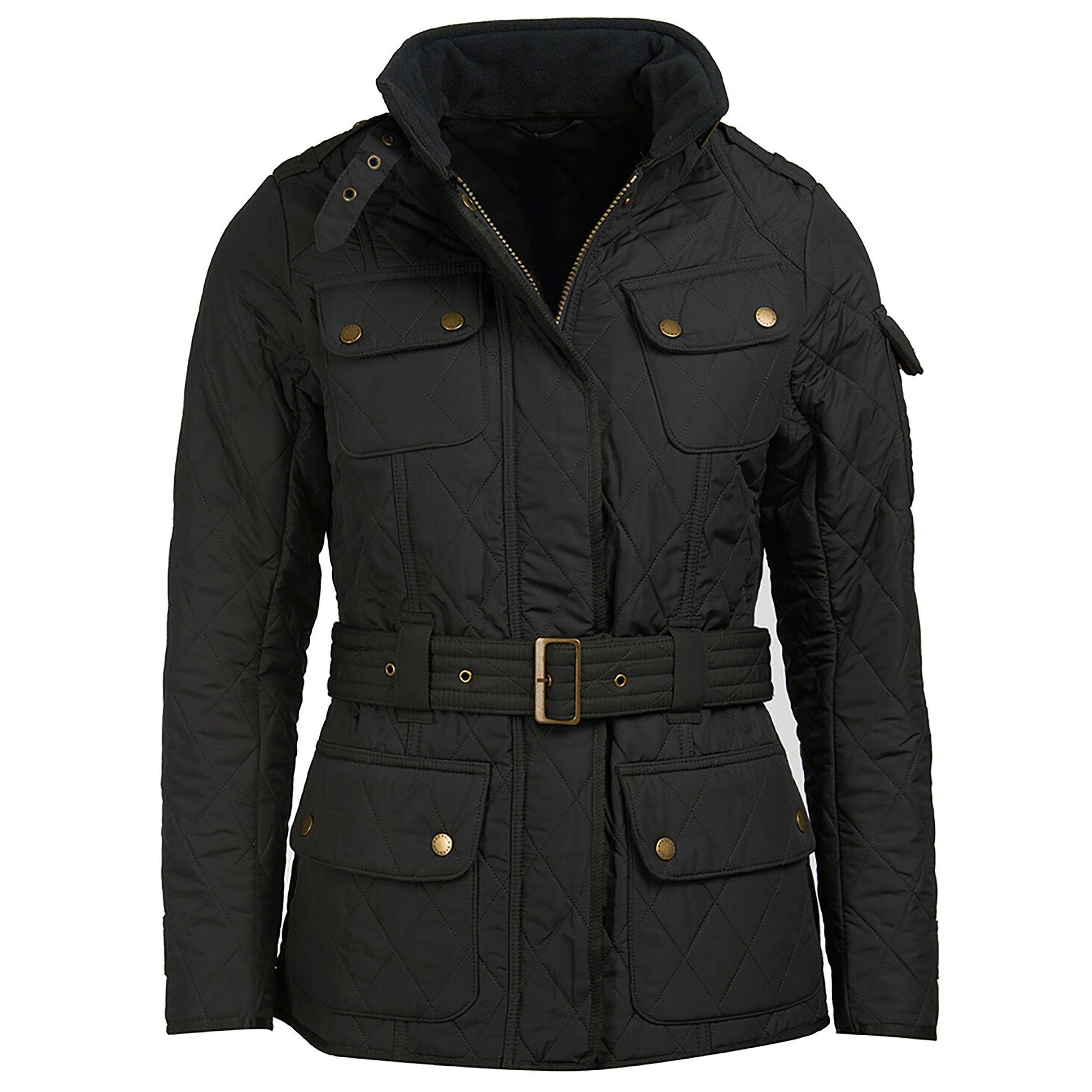 Product image 1 of 9 of Barbour International Women's Tourer Polarquilt Jacket - Black/Black