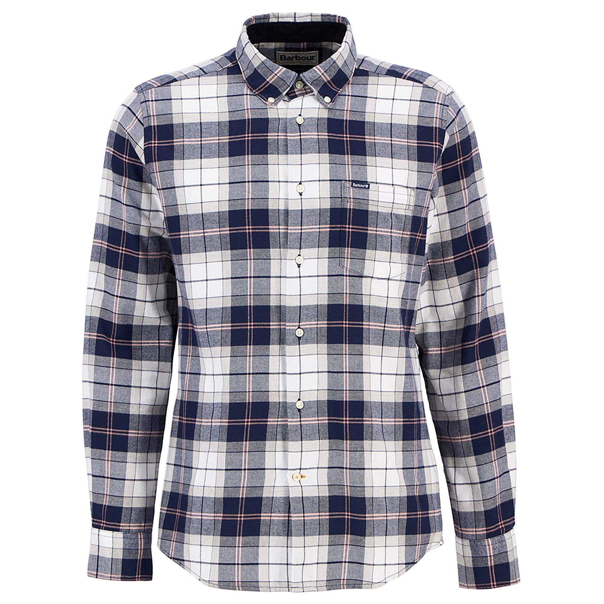 Product image 1 of 5 of Barbour Men's Fortrose Tailored Tartan Shirt - Riverstone