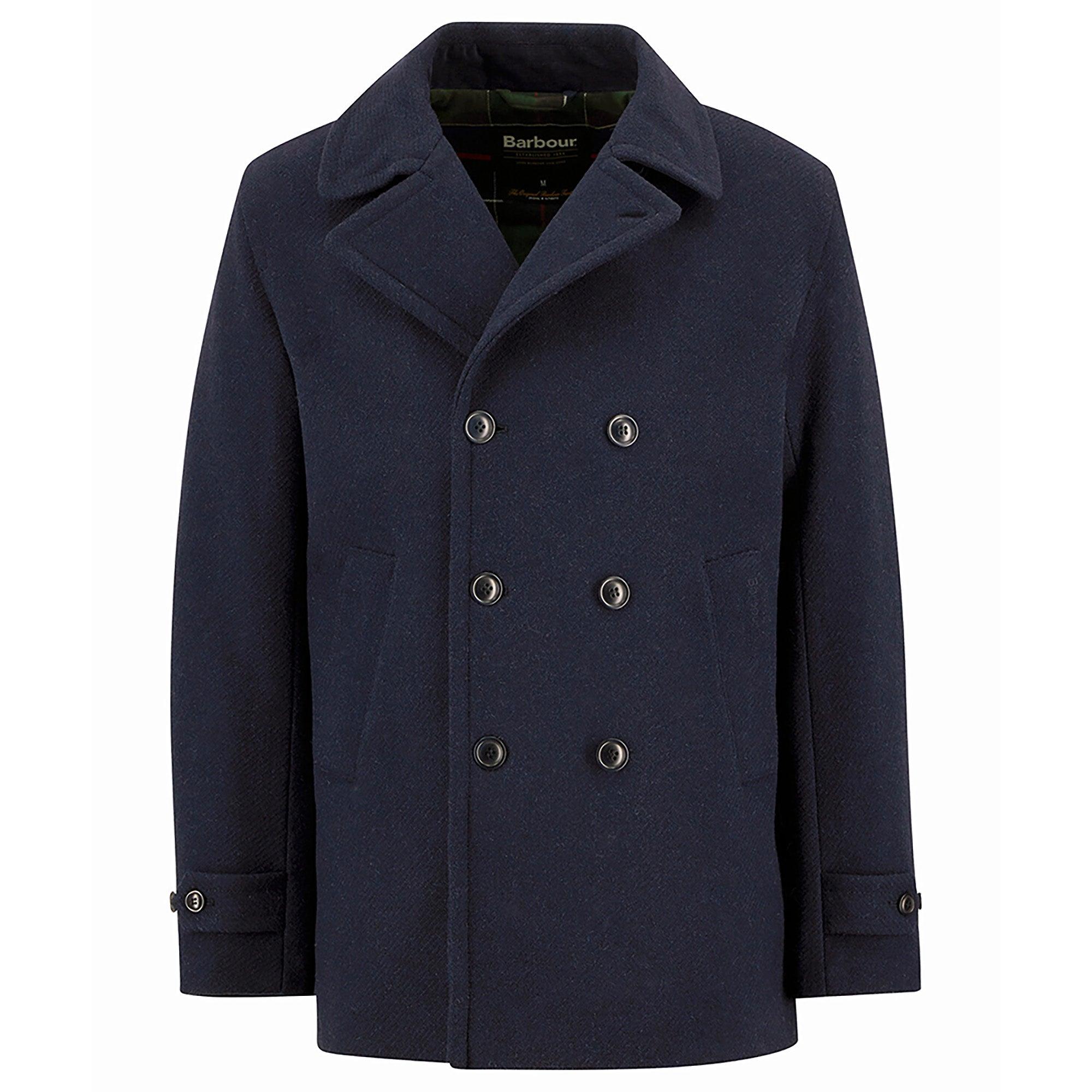 Product image 1 of 7 of Barbour Men's Newfield Wool Pea Coat - Navy/Classic